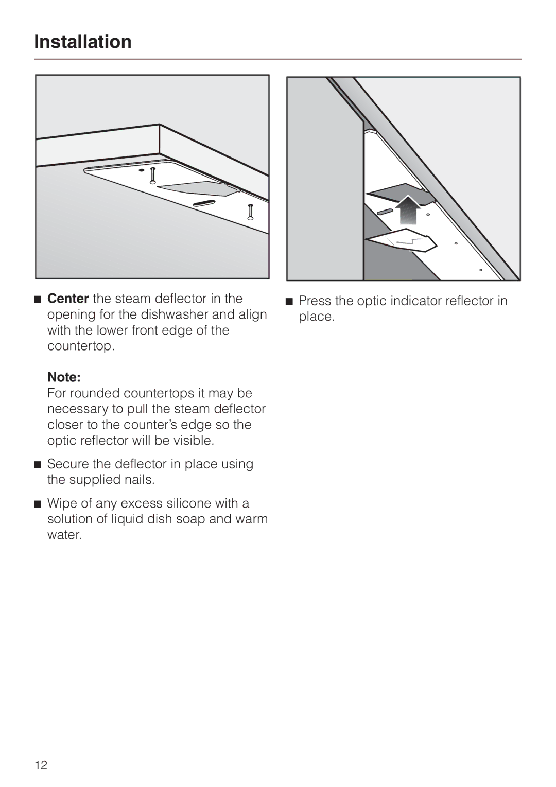 Miele HG01 installation instructions Installation 