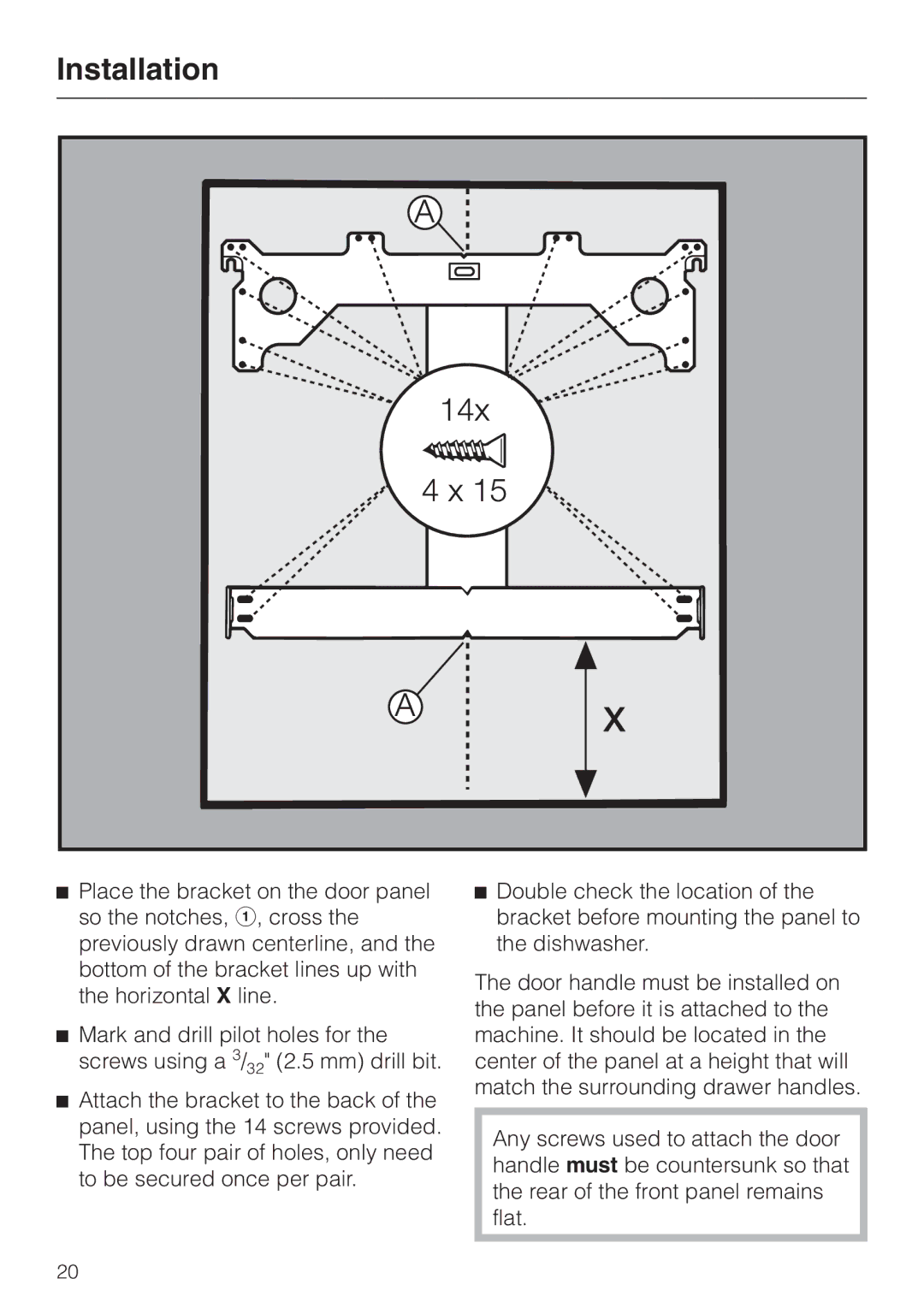 Miele HG01 installation instructions Installation 