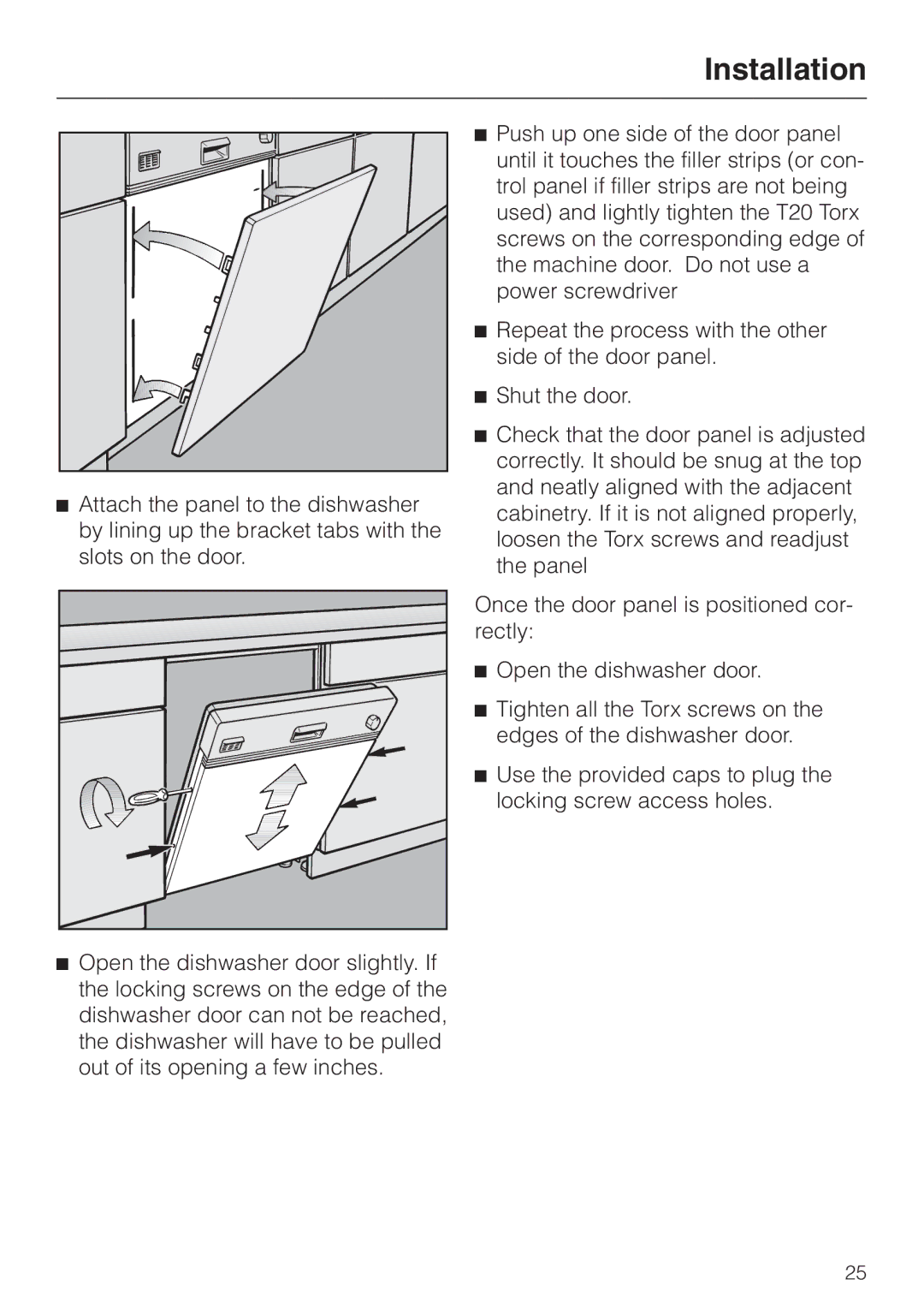 Miele HG02 installation instructions Installation 