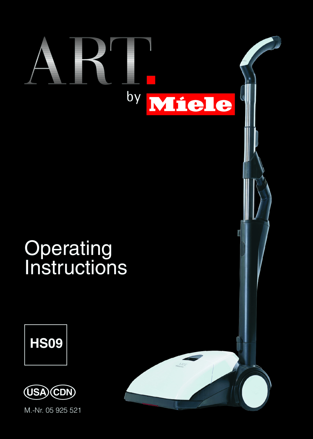 Miele HS09 operating instructions Operating Instructions 