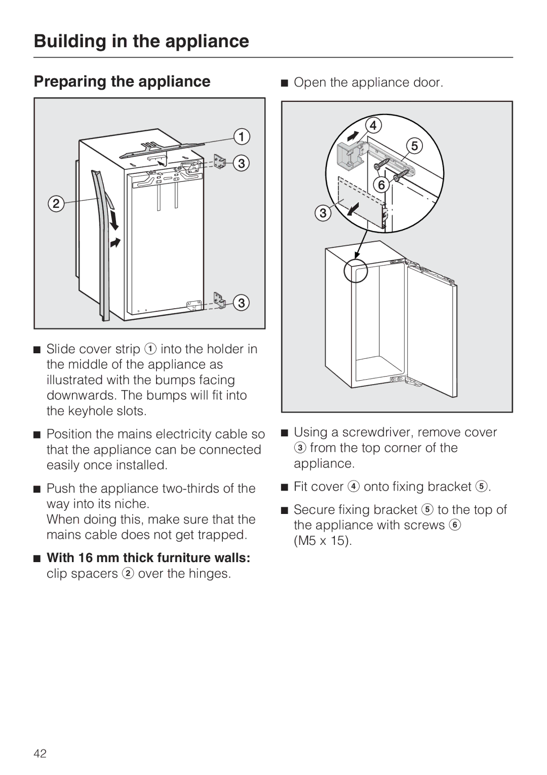 Miele K9752, K9552 installation instructions Preparing the appliance, Open the appliance door 