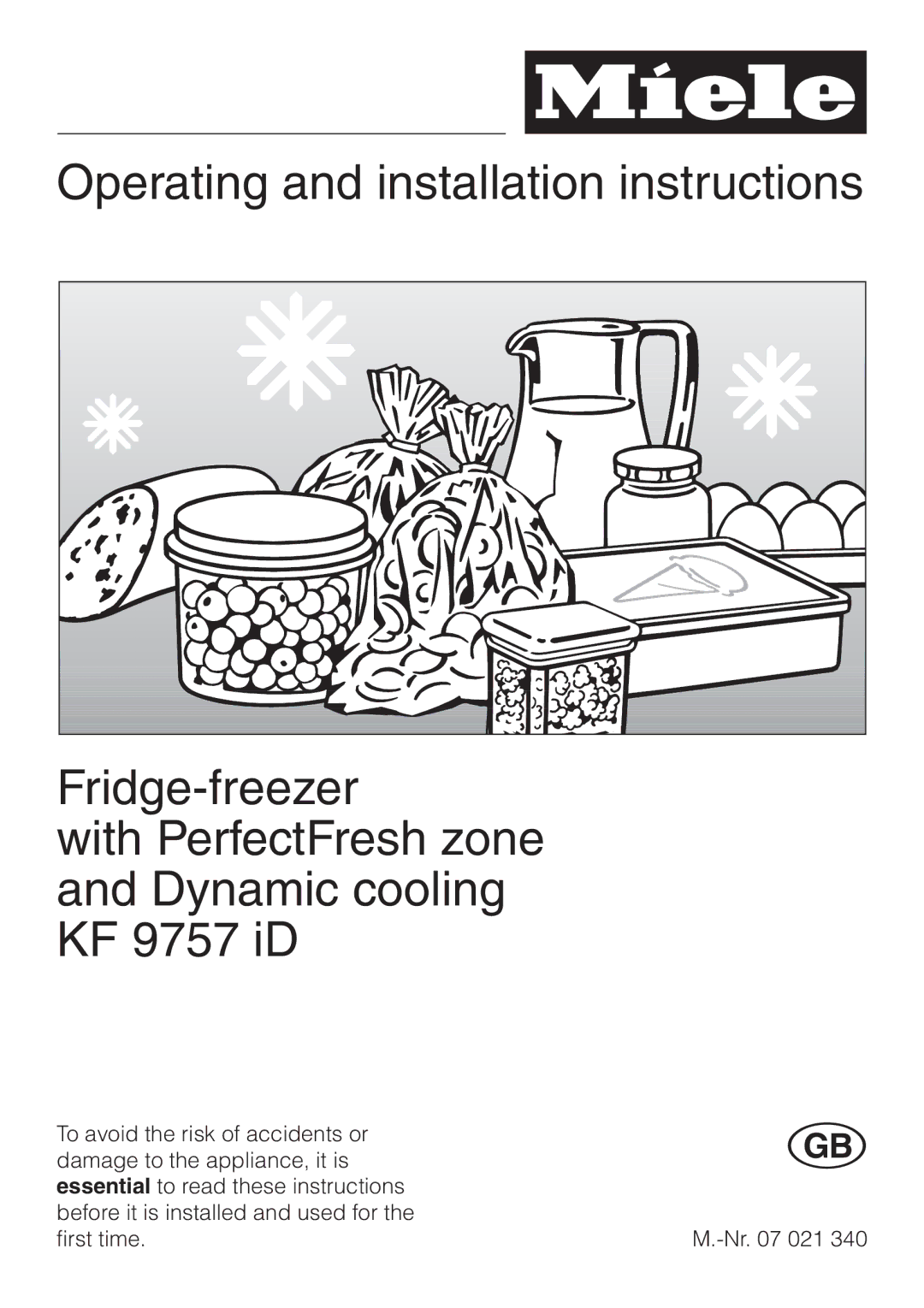 Miele KF 9757 ID installation instructions 