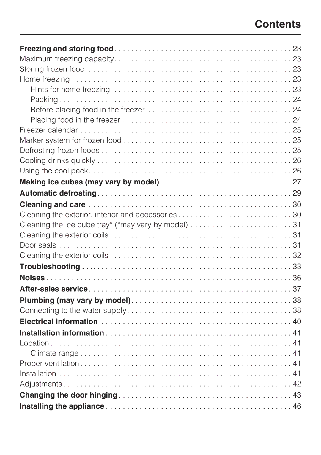 Miele KFN 8993 SDE ED, KFN 8992 SD ED installation instructions Freezing and storing food 