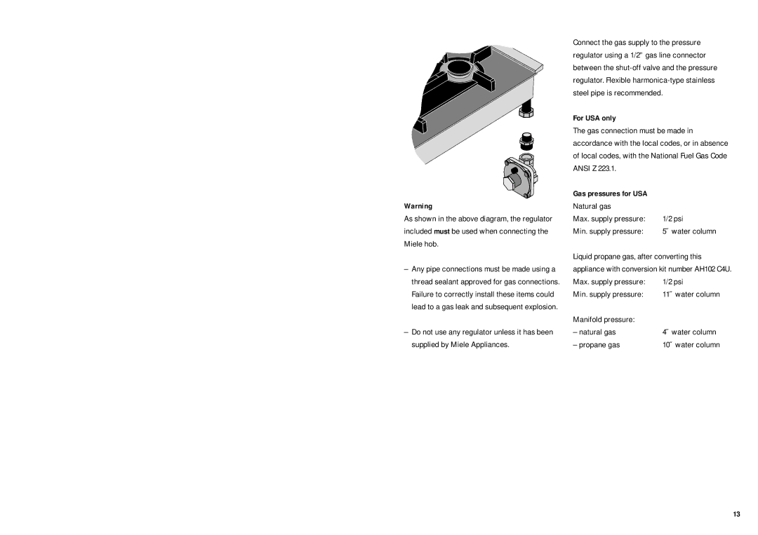 Miele KM 326G manual Electrical connection, This appliance must be grounded 