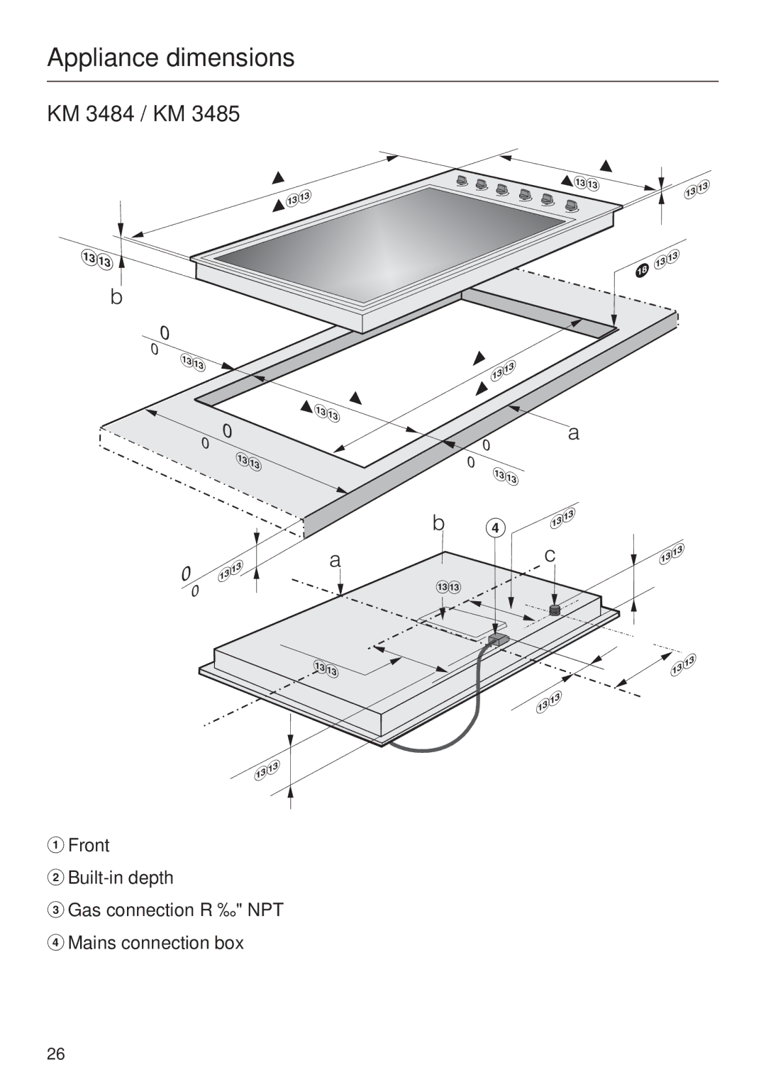 Miele KM 3464, KM 3475, KM 3465 installation instructions 518 