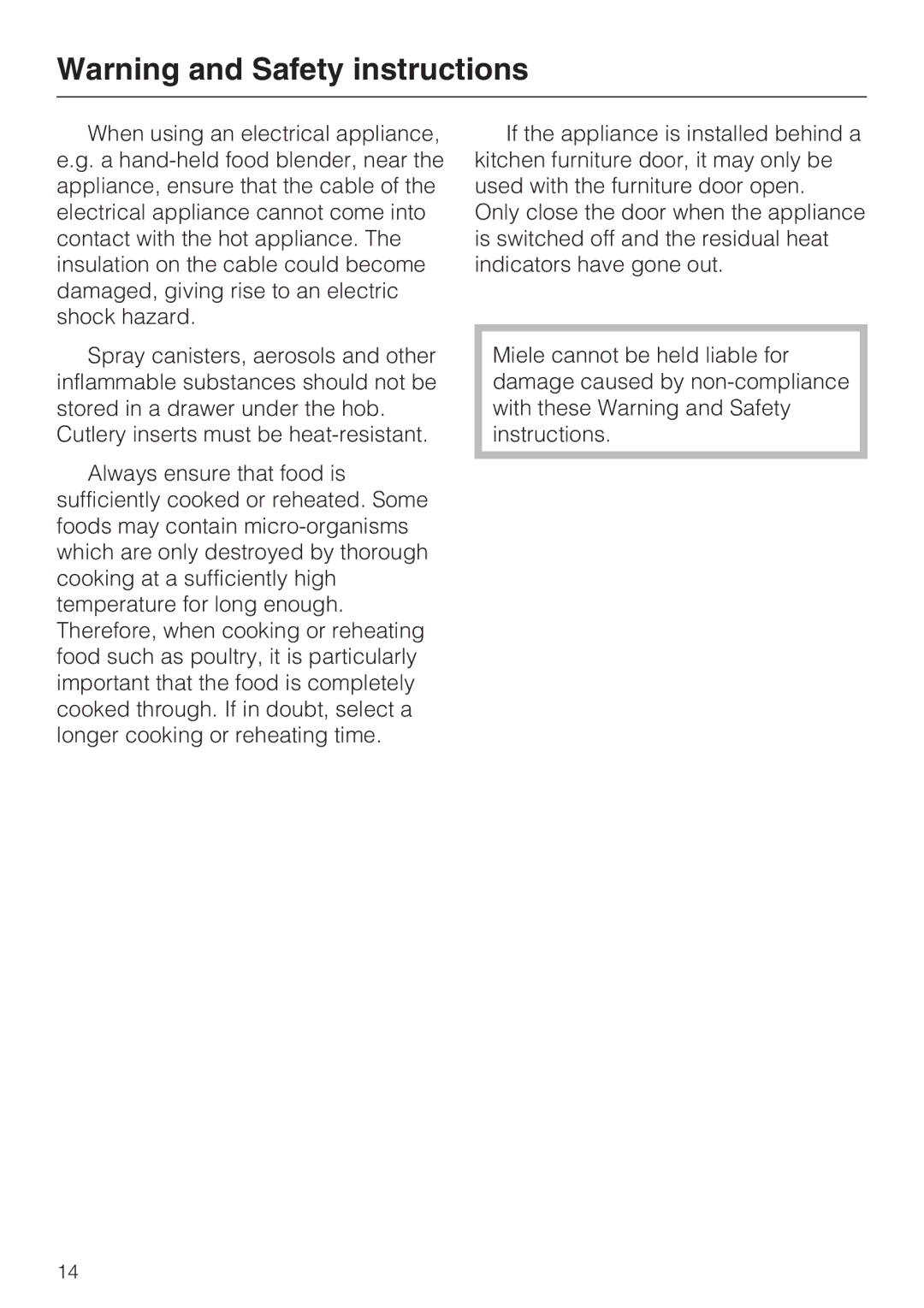 Miele KM5600, KM5617 installation instructions 