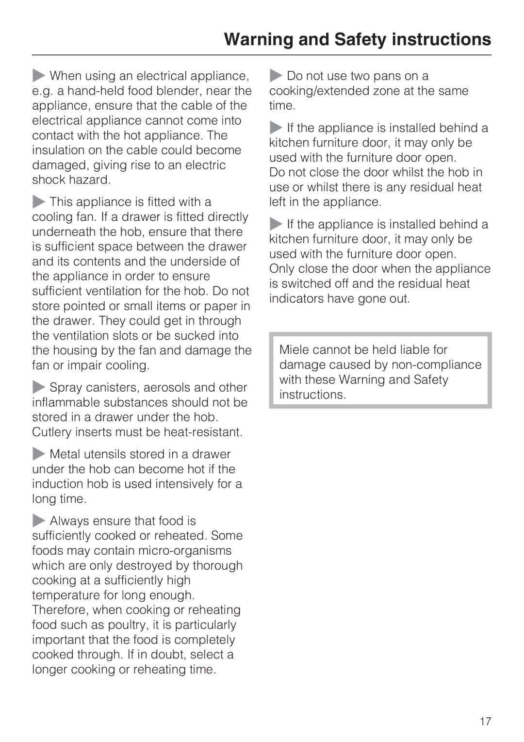 Miele KM6115, KM6117, KM6118, KM6113, KM6112, KM6116 installation instructions 