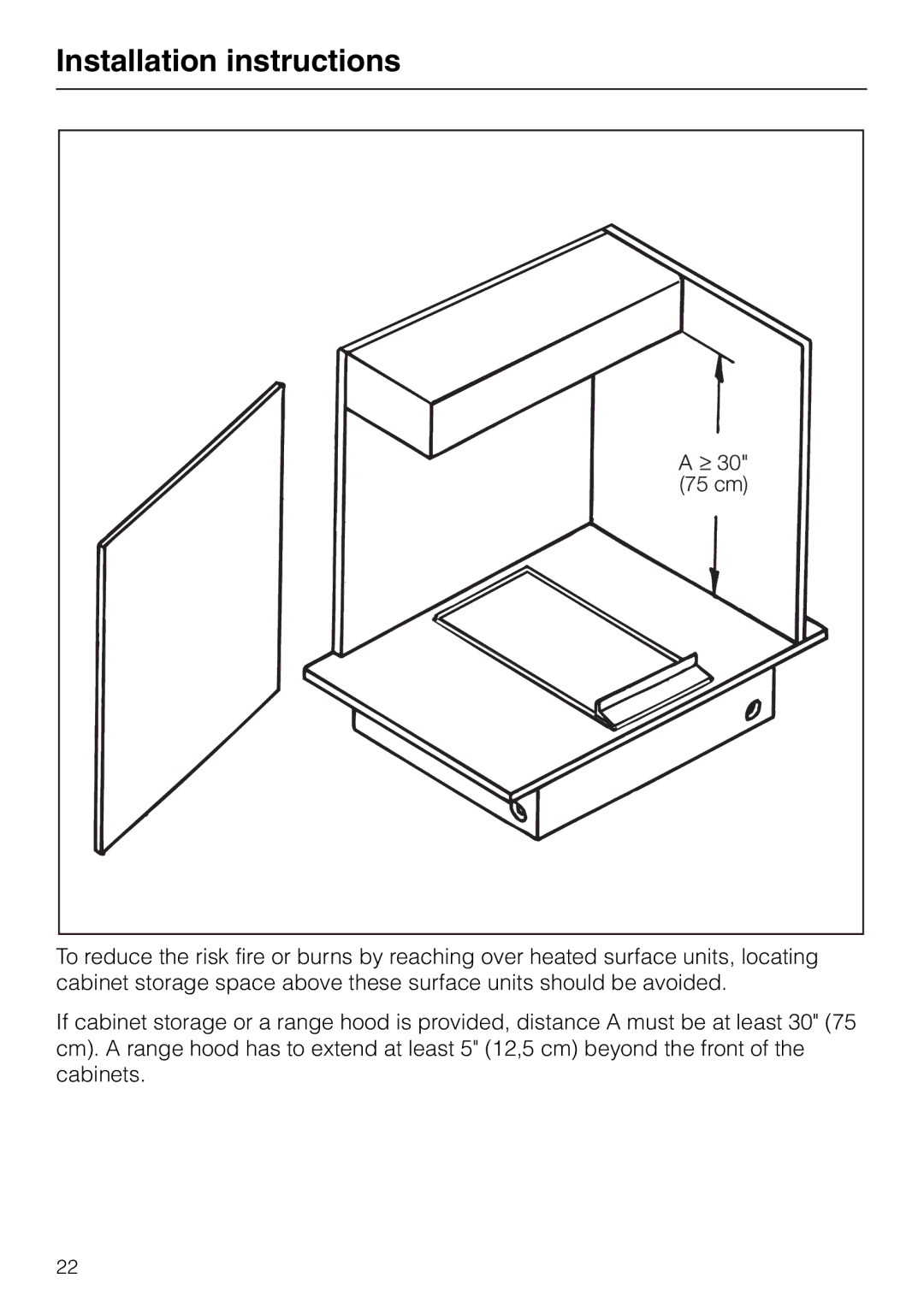 Miele KM82-2, KM 92-2 manual Installation instructions 