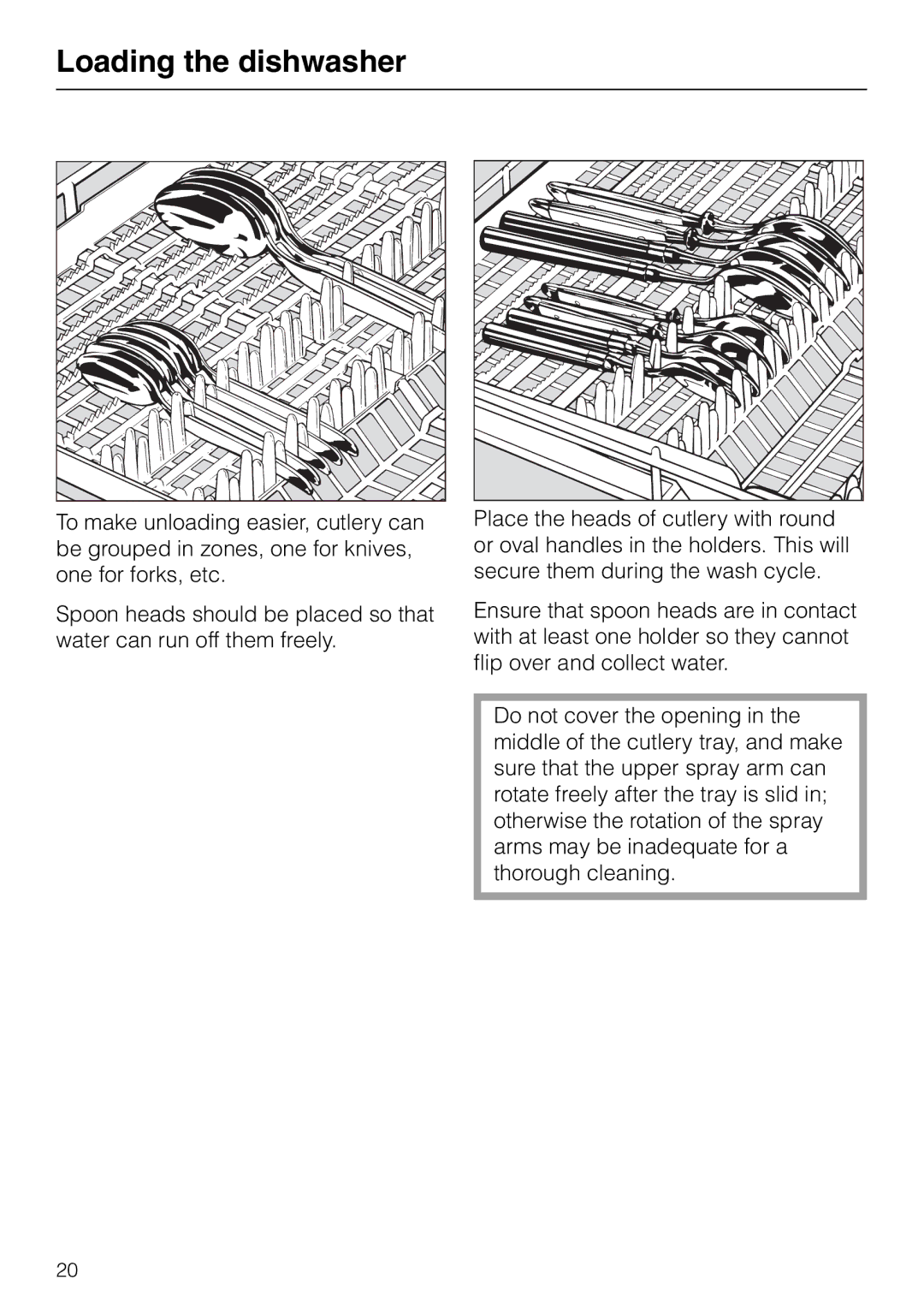 Miele M.-NR. 04 390 922 operating instructions Loading the dishwasher 