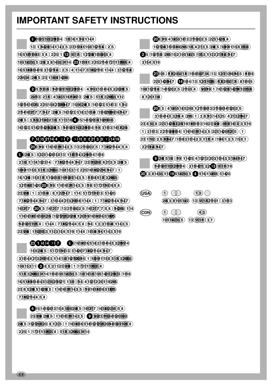 Miele T 1303 operating instructions Important Safety Instructions 