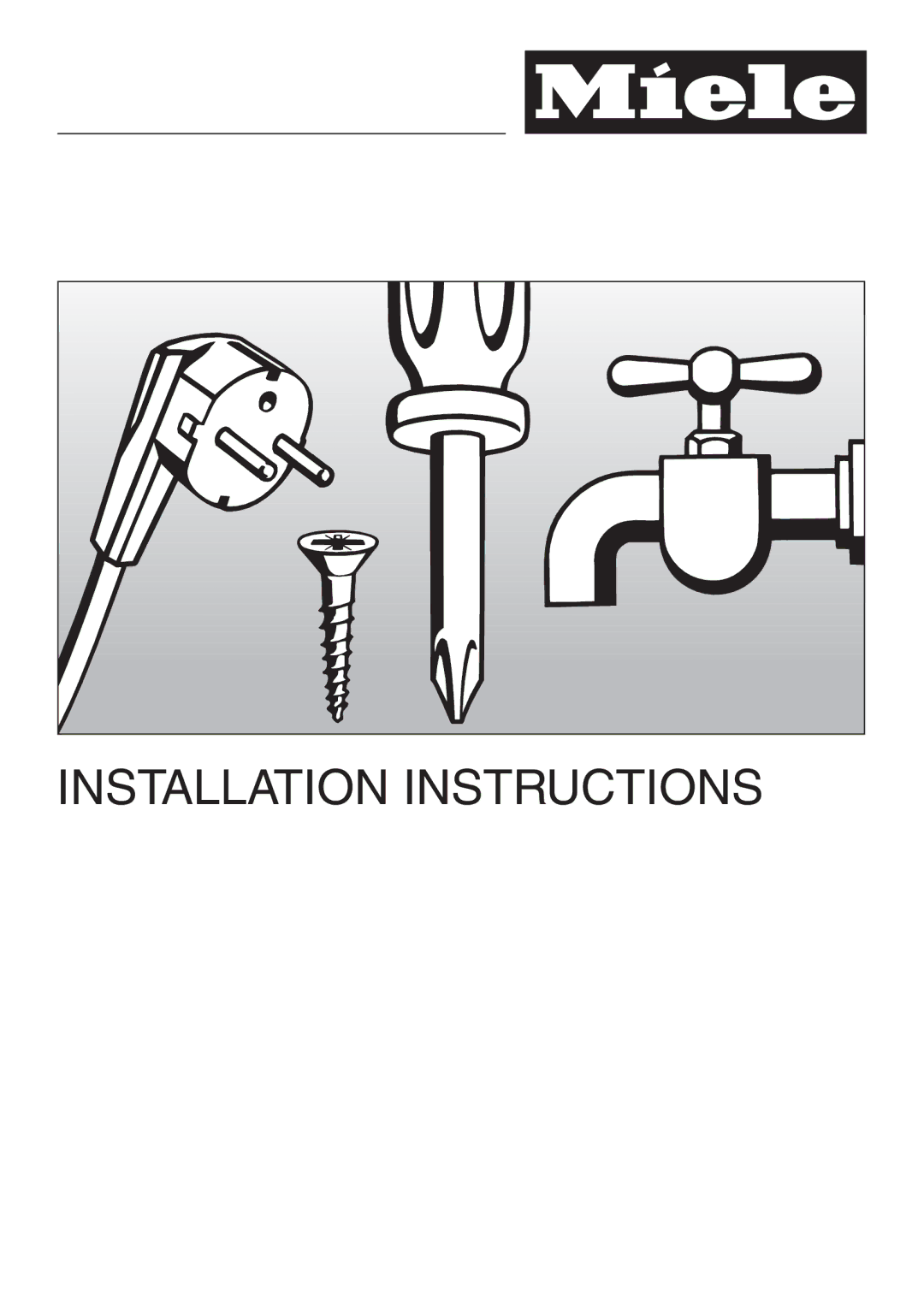 Miele T 1339 C operating instructions Installation Instructions 