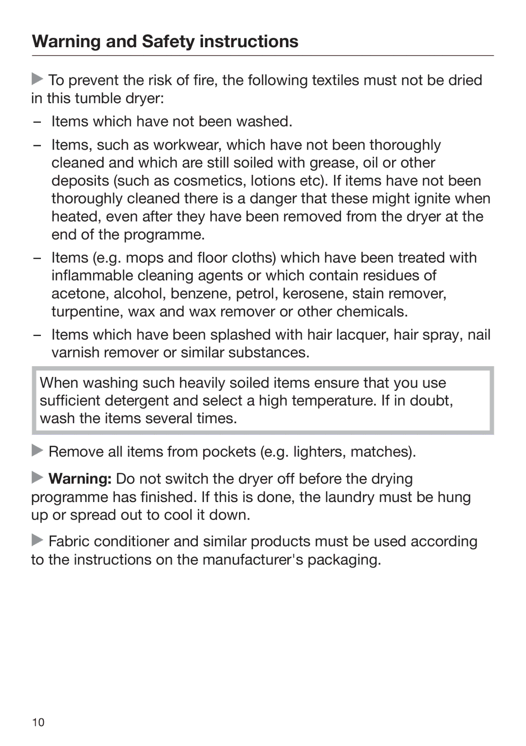 Miele T 8164 WP operating instructions 