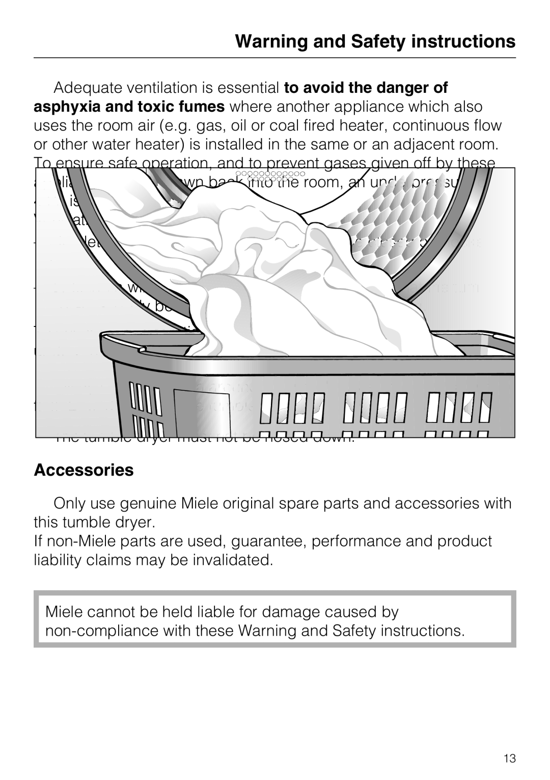 Miele T 8722 operating instructions Accessories 