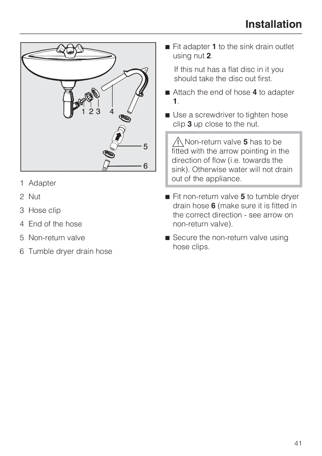 Miele T 8822 C operating instructions Installation 