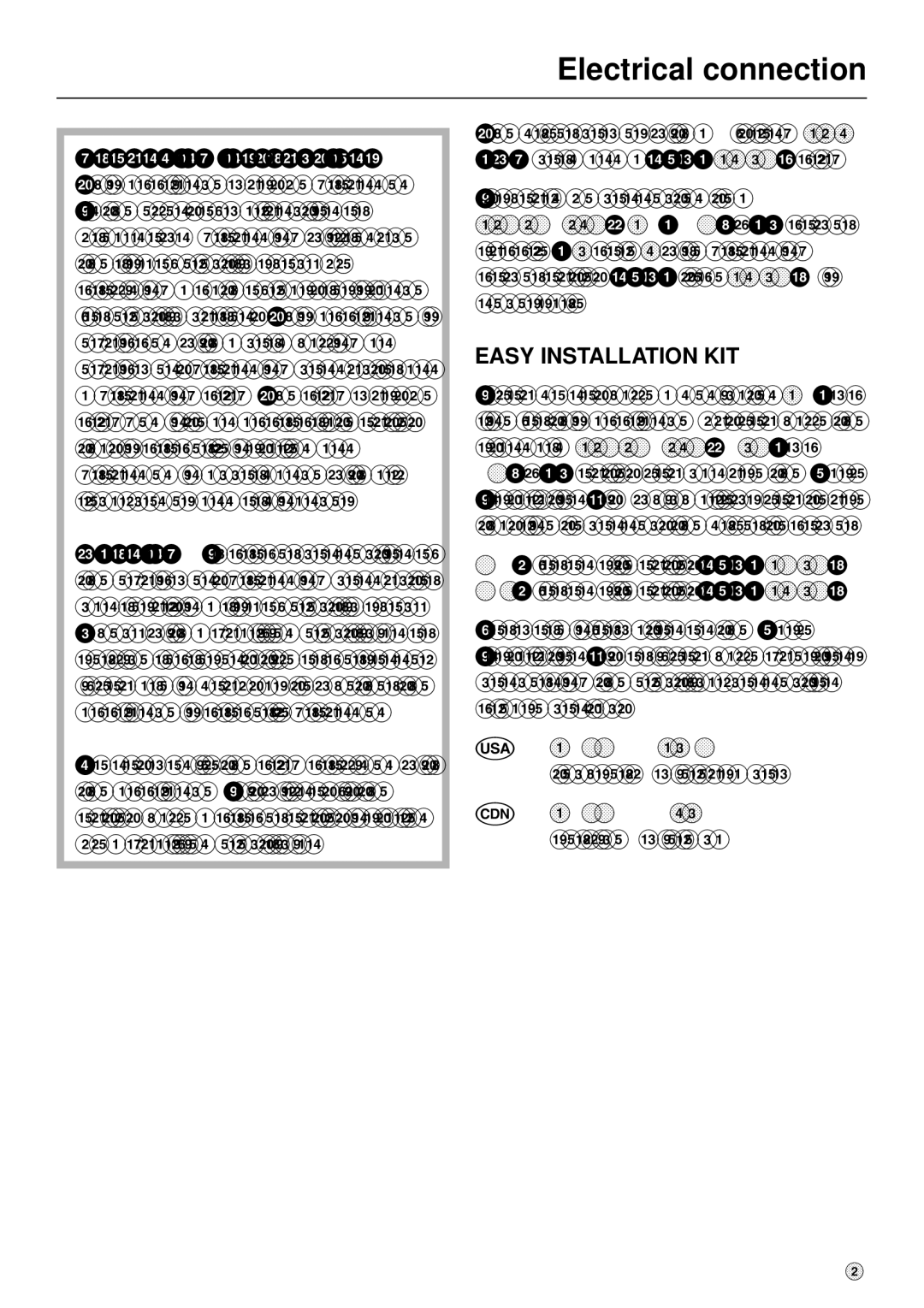 Miele T 1405, T1405 operating instructions Electrical connection, Easy Installation KIT 