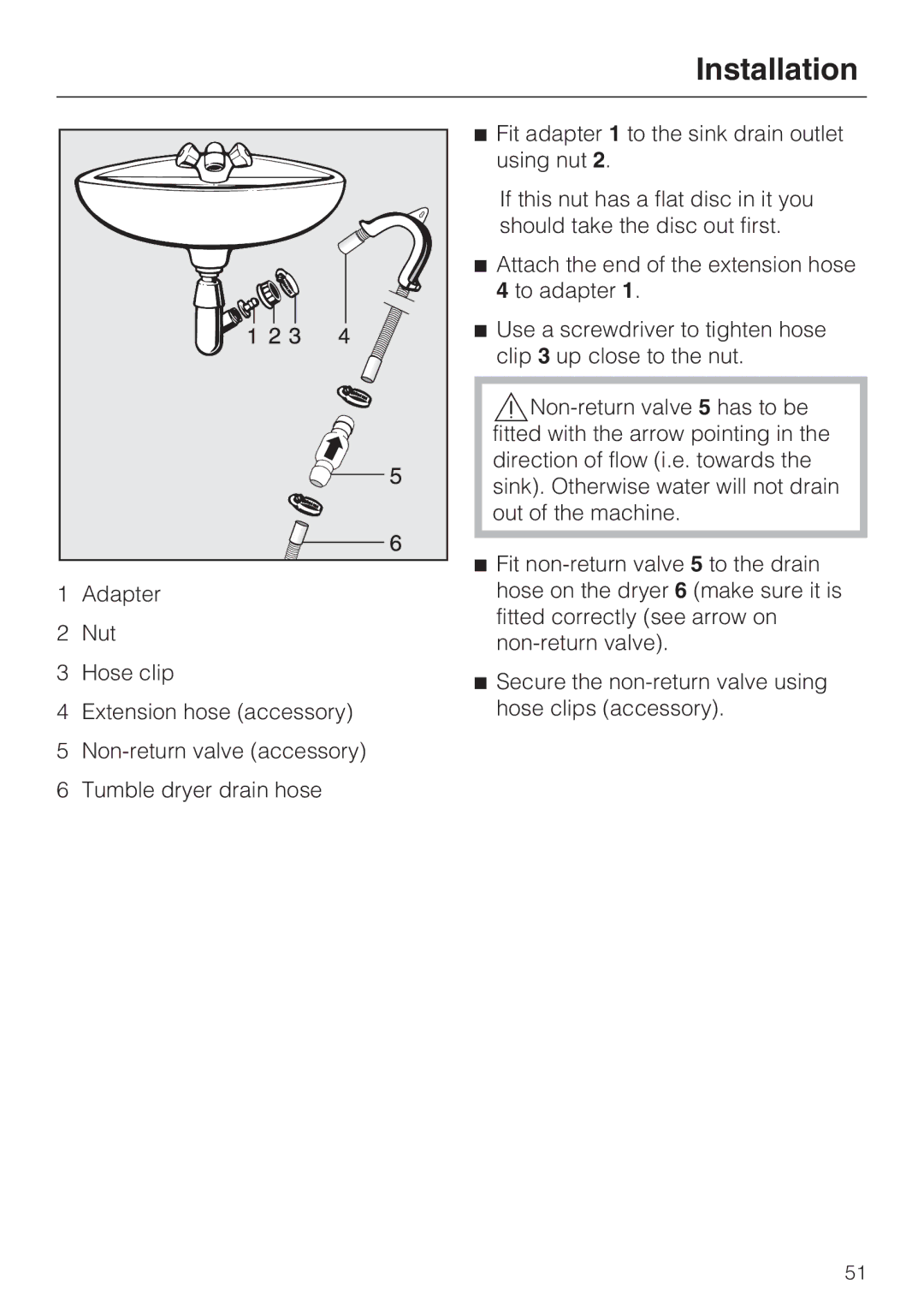 Miele T4819Ci operating instructions Installation 