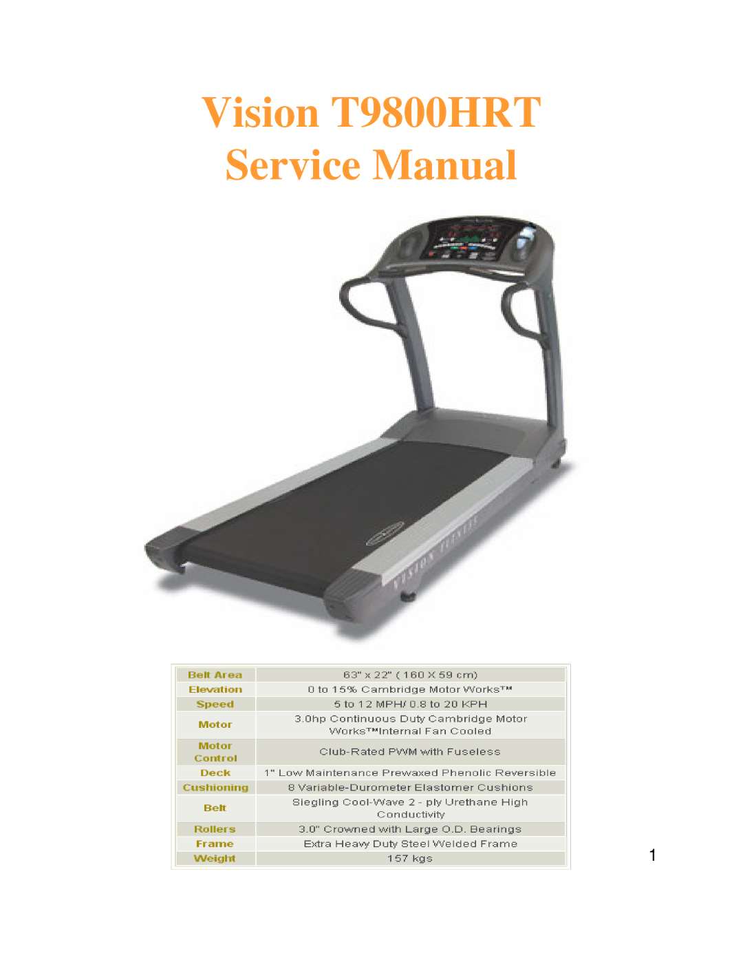 Miele service manual Vision T9800HRT 