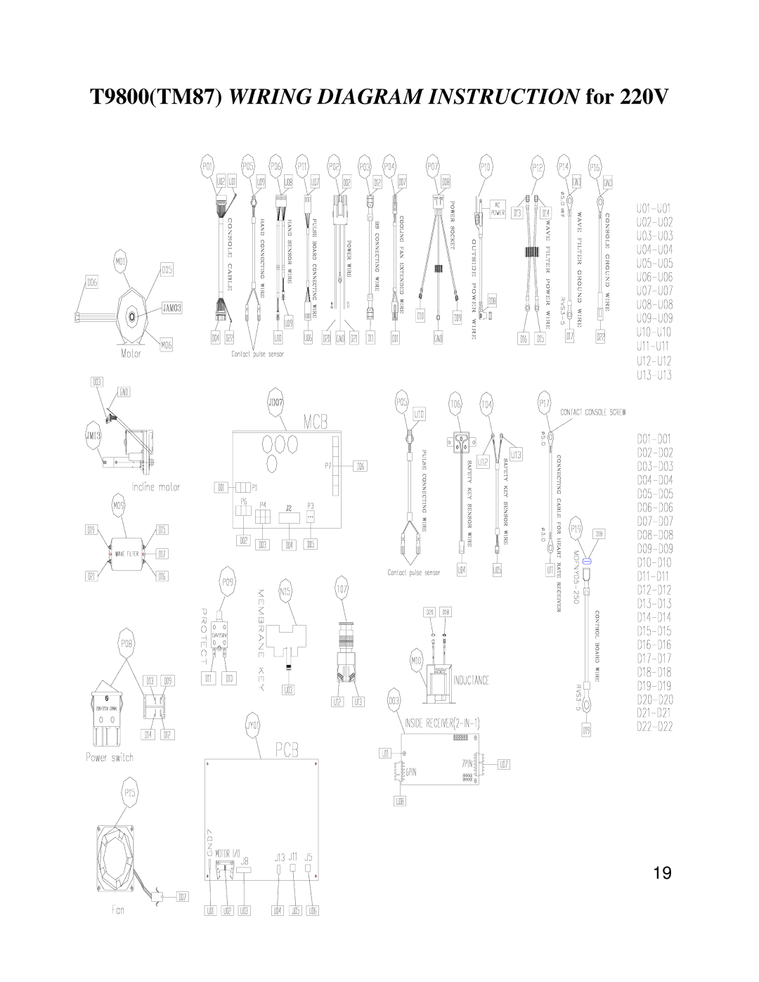 Miele T9800HRT service manual T9800TM87 Wiring Diagram Instruction for 