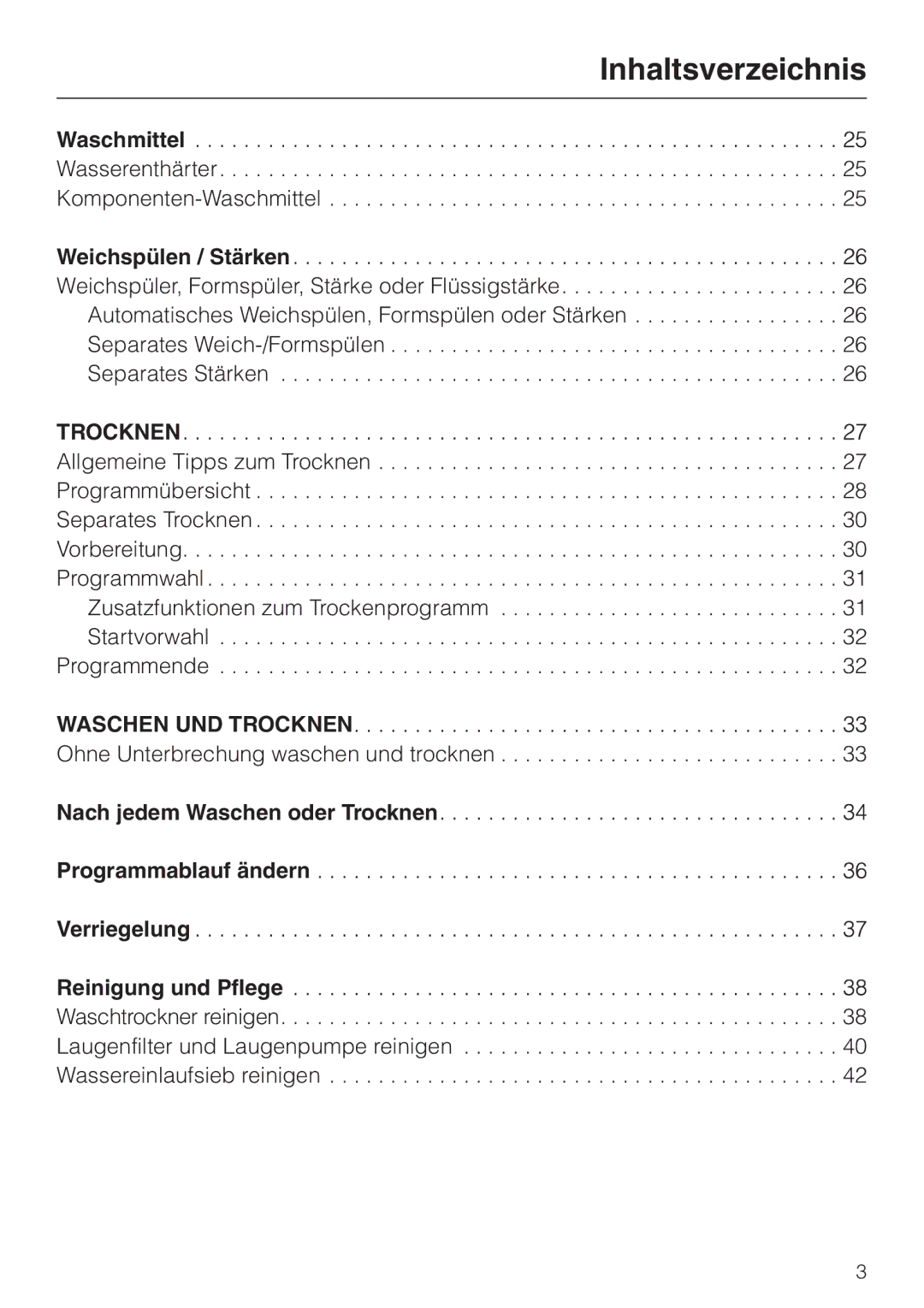 Miele WT 945 manual Waschmittel, Weichspülen / Stärken 