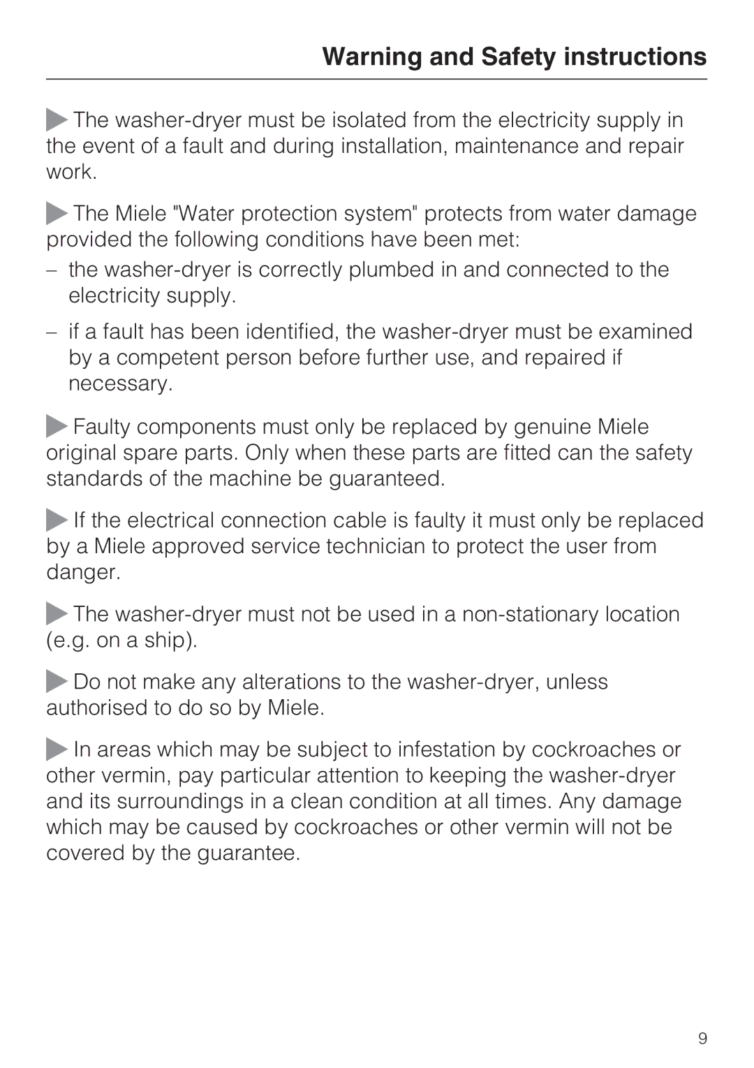 Miele WT2789iWPM operating instructions 