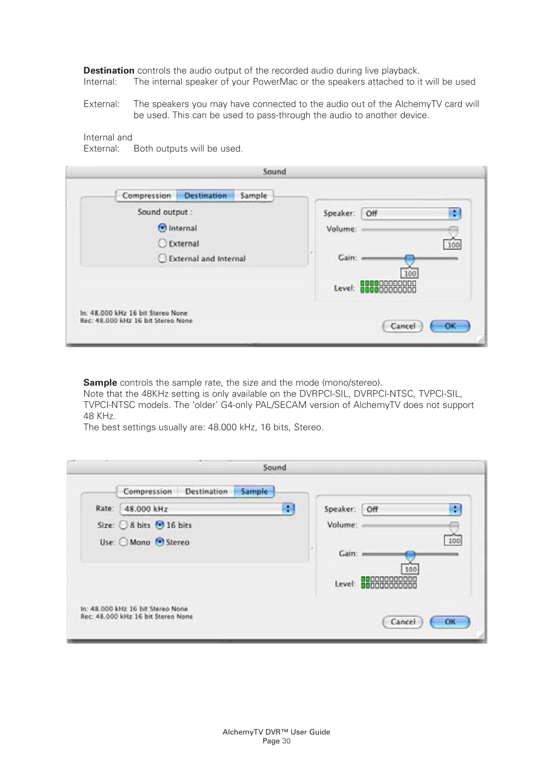 Miglia Technology manual AlchemyTV DVR User Guide 