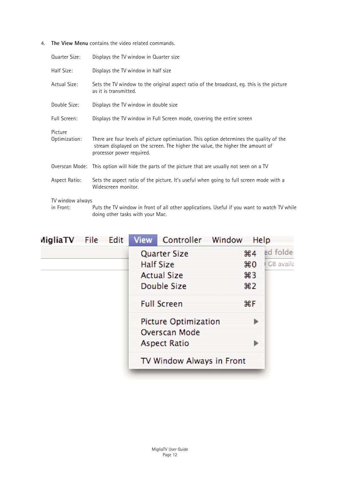 Miglia Technology TV Tuner manual As it is transmitted 