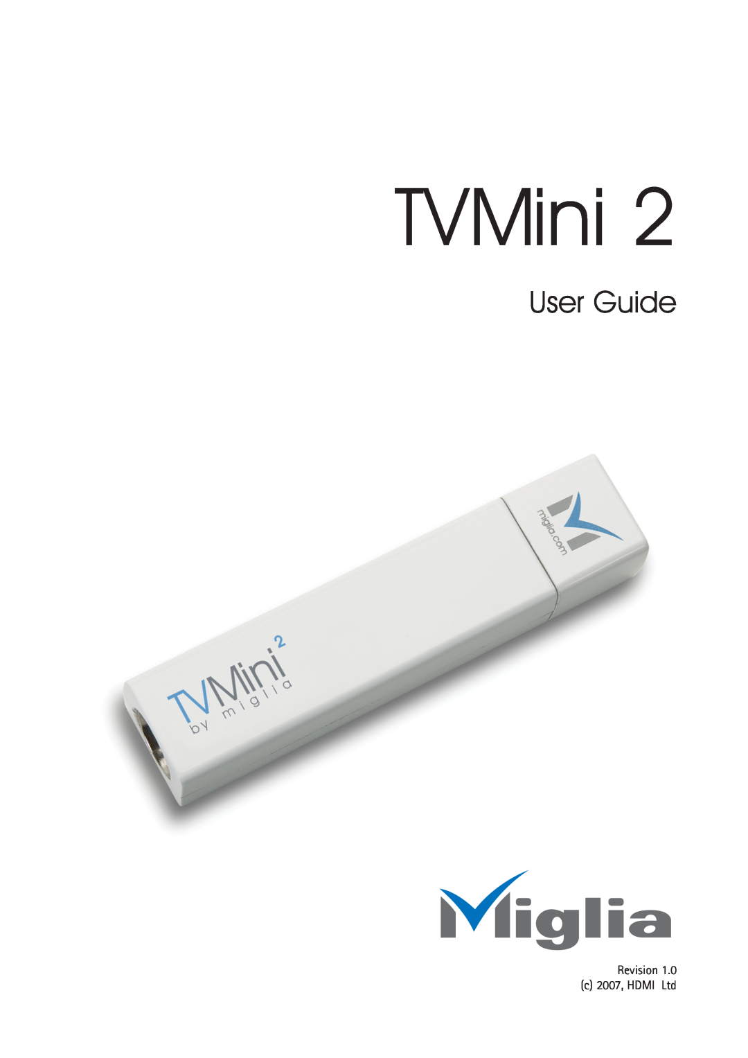Miglia Technology TVMini 2 manual User Guide 