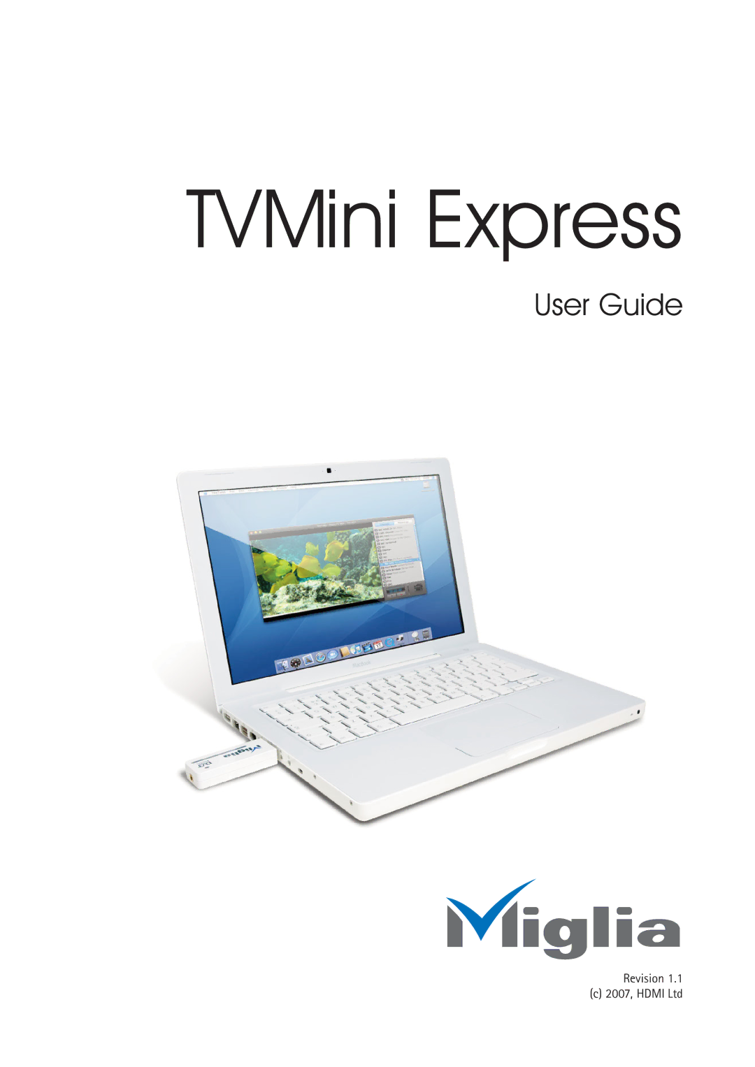 Miglia Technology TVMini Express Adapter manual 