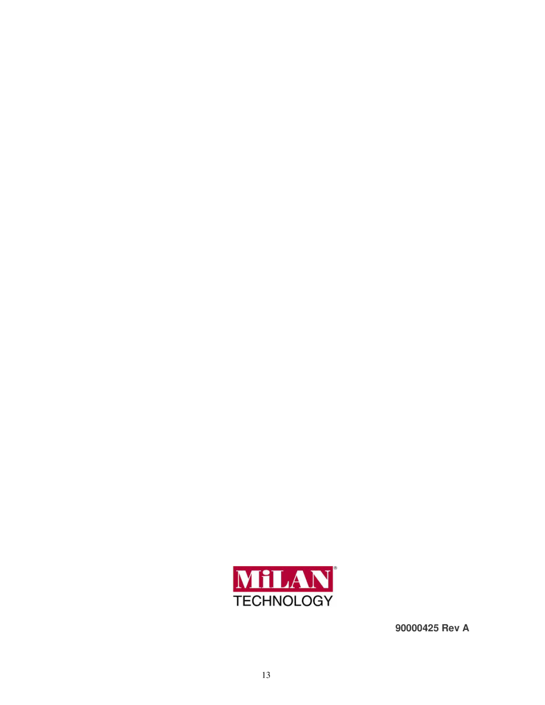 Milan Technology MIL-S16000T manual Rev a 