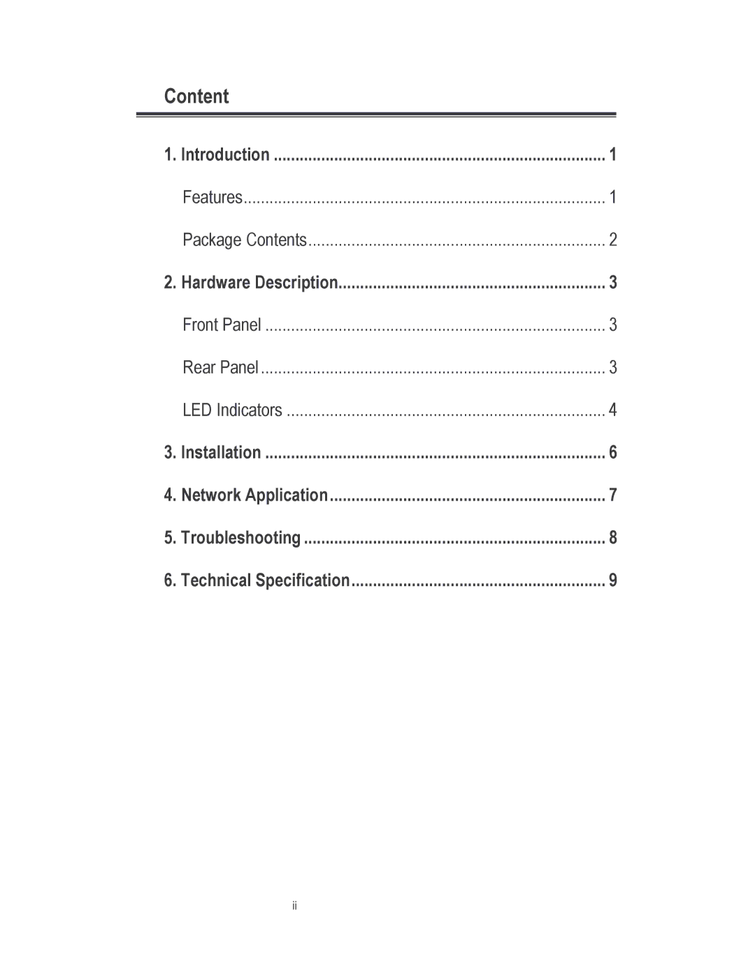 Milan Technology MIL-S24002TGXX manual Content 