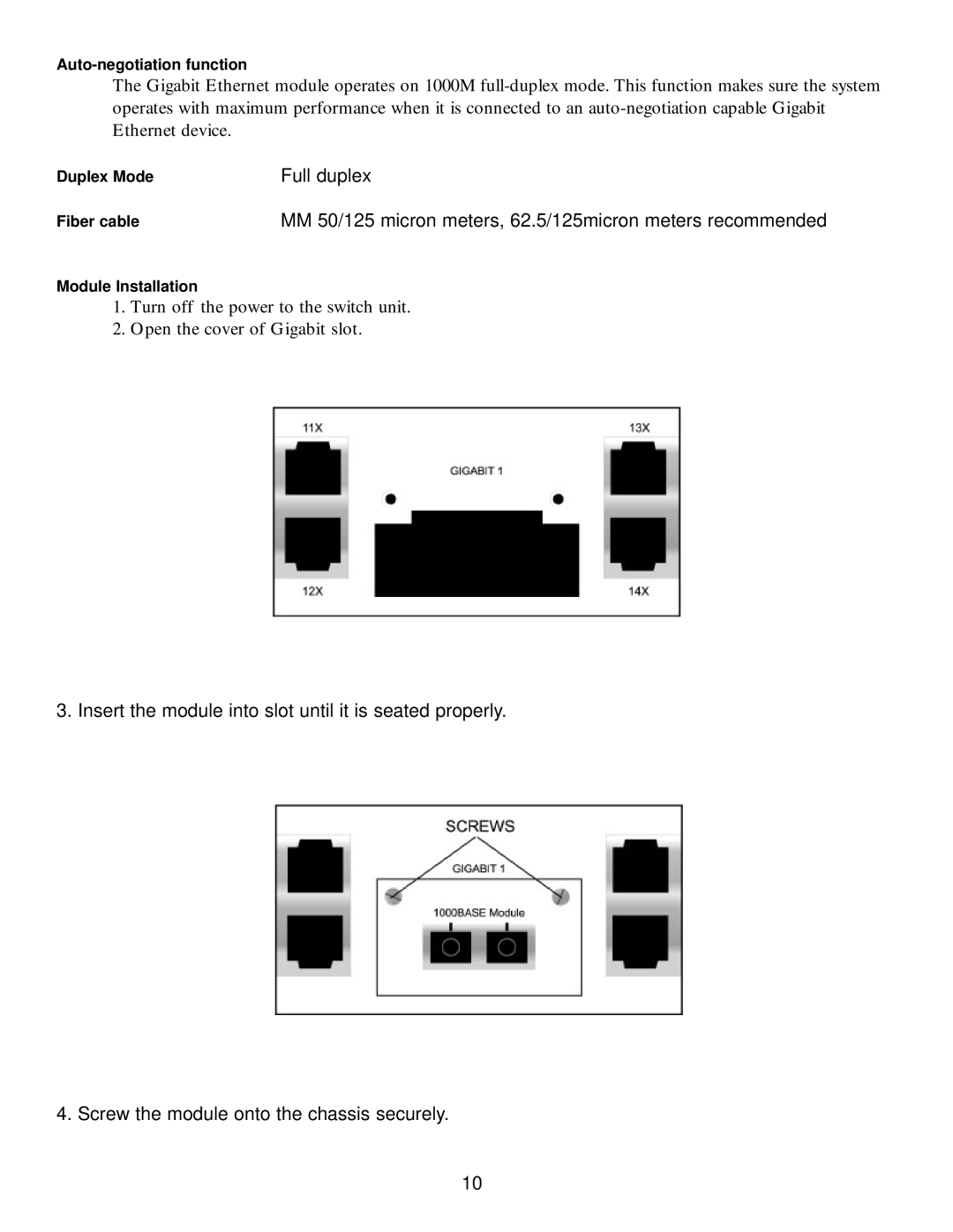 Milan Technology MIL-S3570 manual Full duplex 