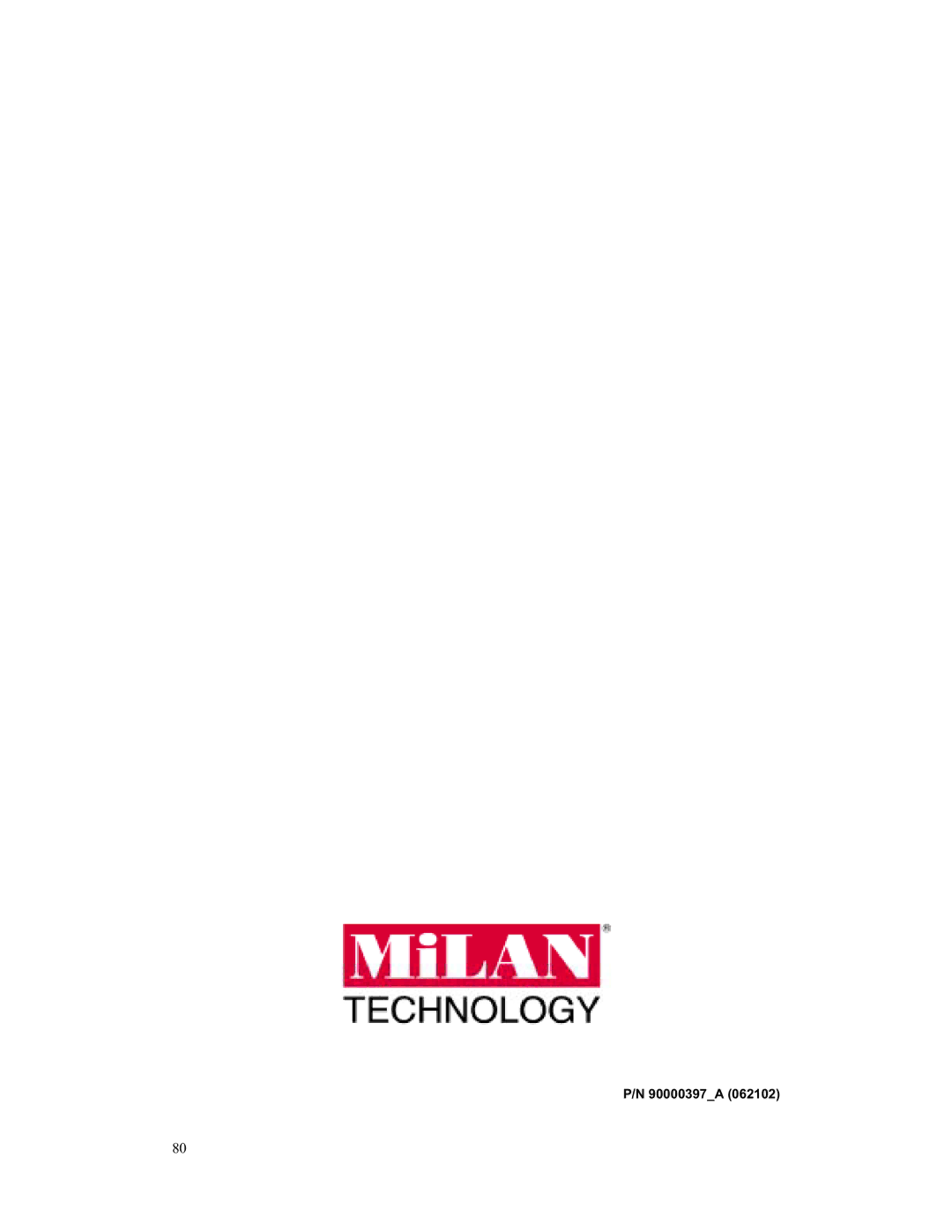 Milan Technology MIL-S3580 manual 90000397A 