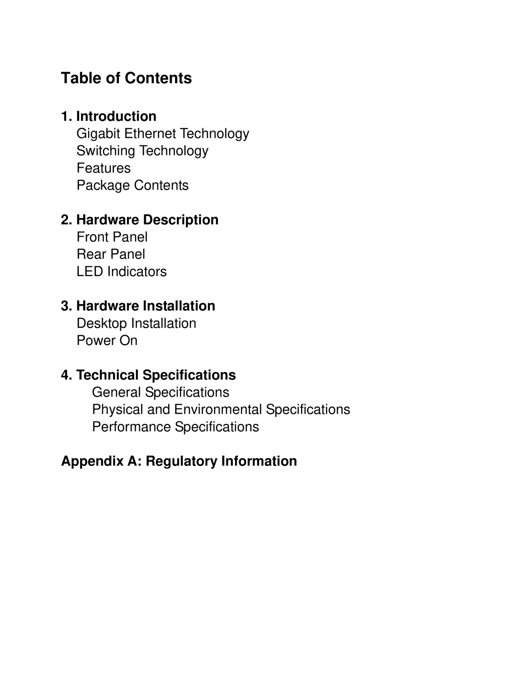 Milan Technology MIL-S5000T manual Table of Contents 