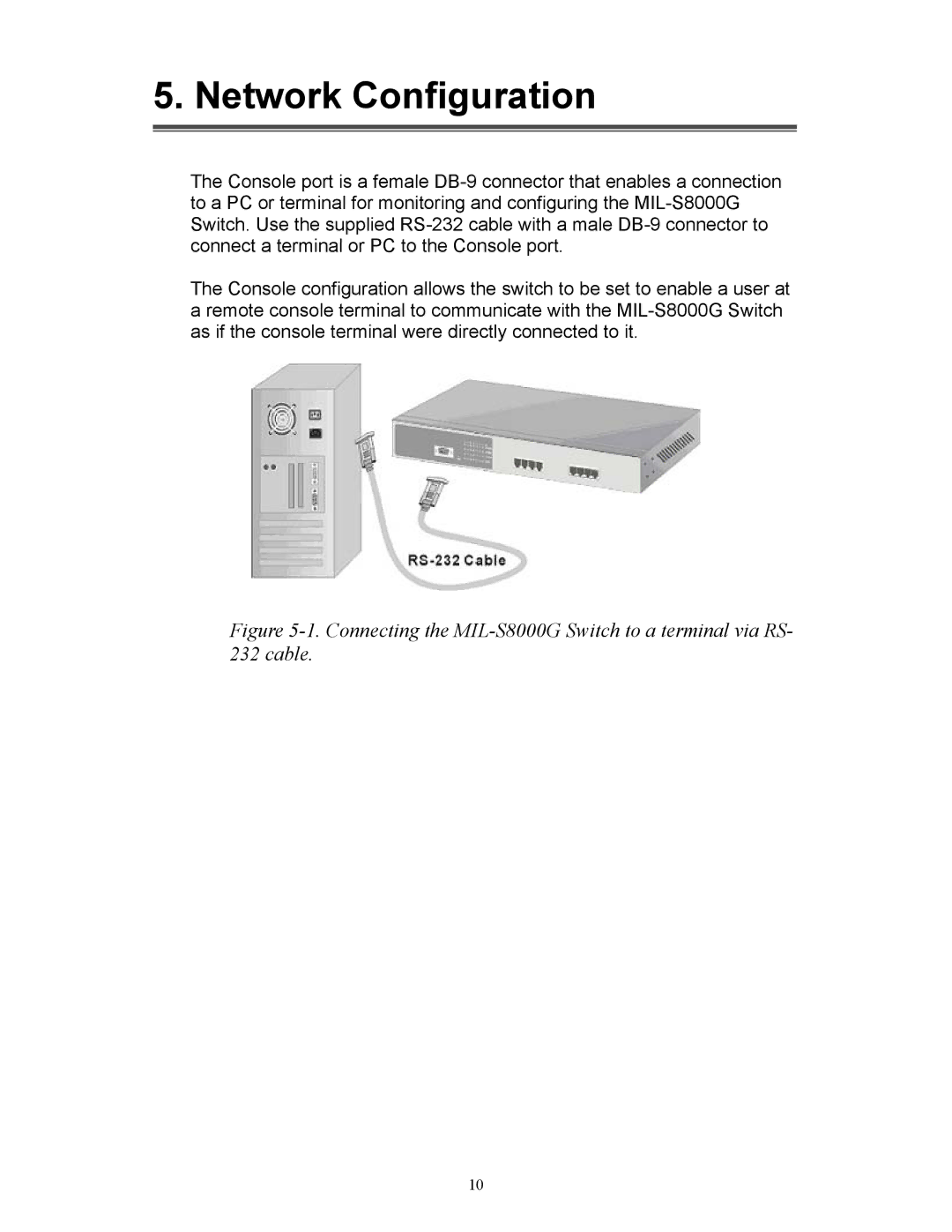 Milan Technology MIL-S8000G manual Network Configuration 