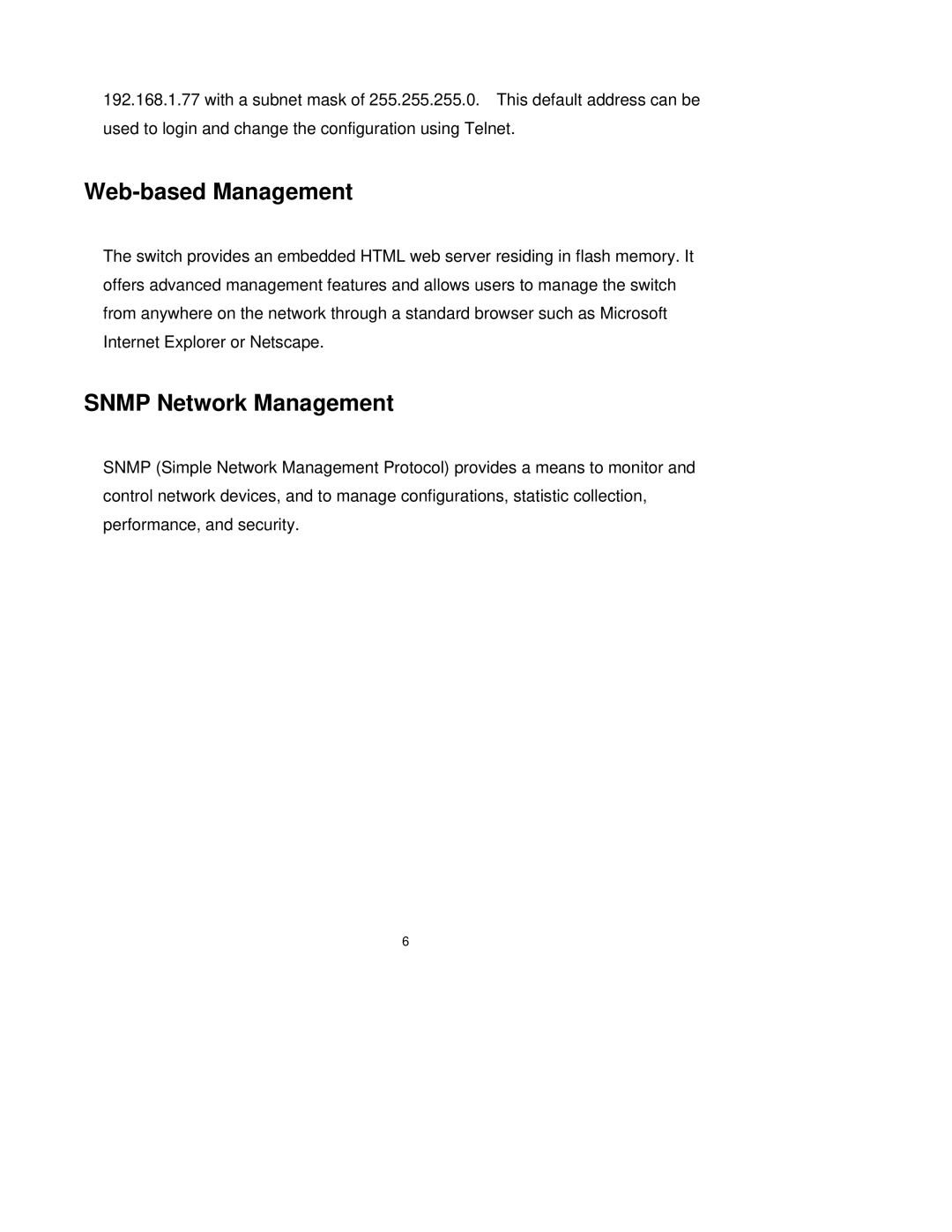 Milan Technology MIL-SM2401M-STK manual Web-based Management, Snmp Network Management 