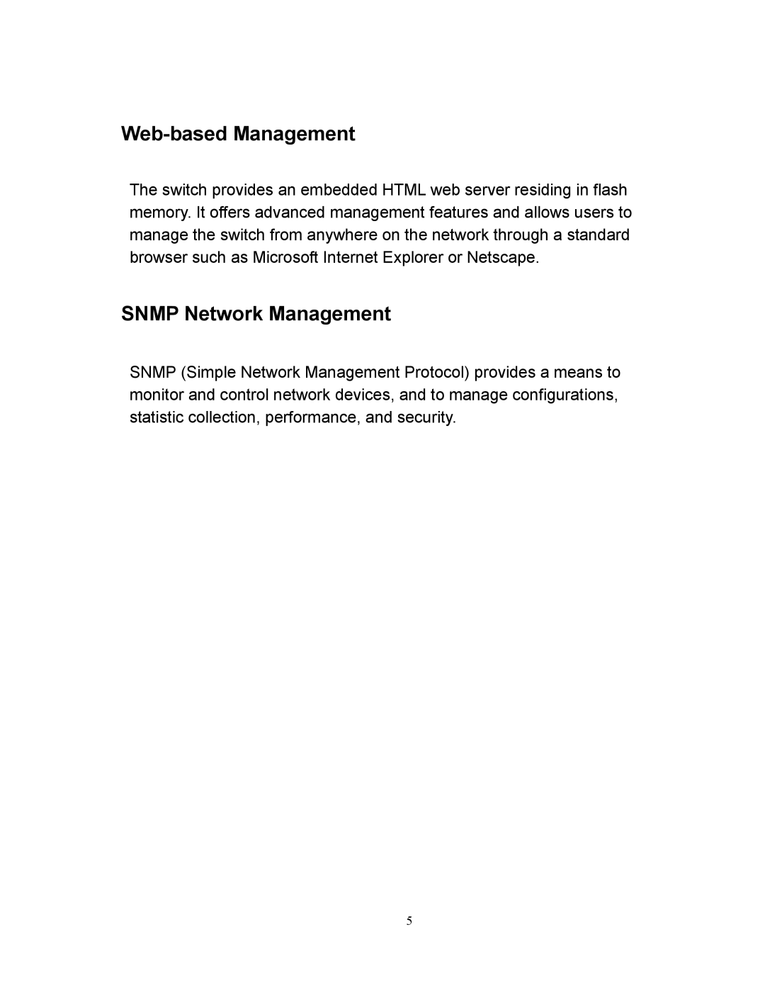 Milan Technology MIL-SM2401M manual Web-based Management, Snmp Network Management 