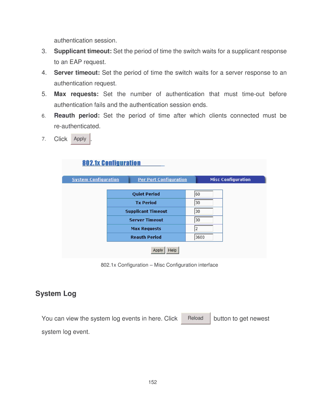 Milan Technology MIL-SM2401MAF manual System Log 