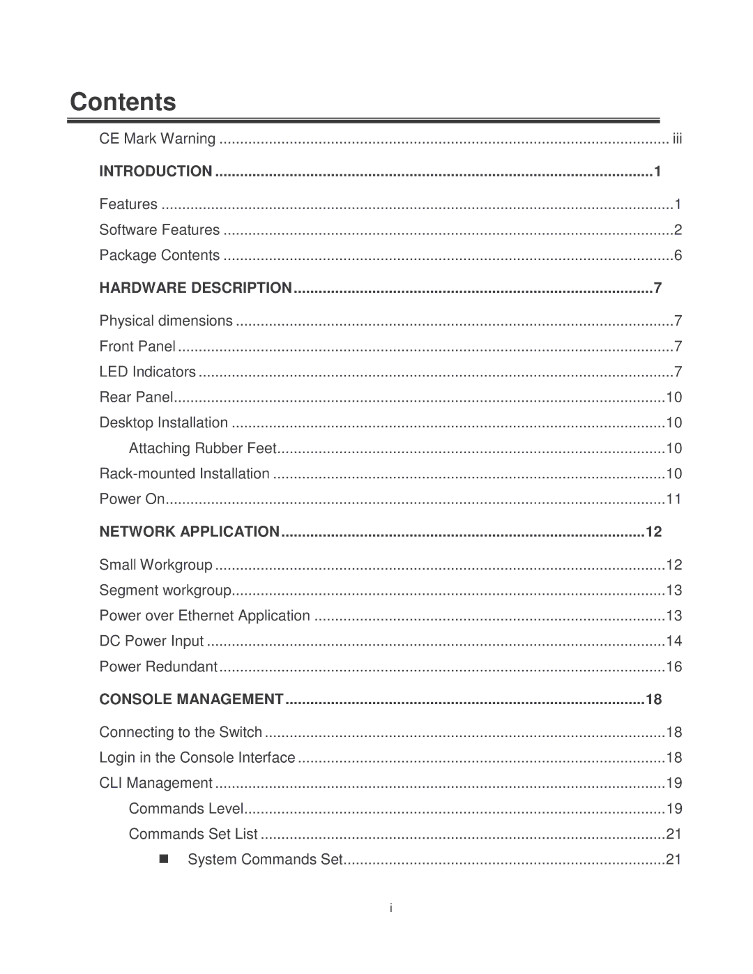 Milan Technology MIL-SM2401MAF manual Contents 