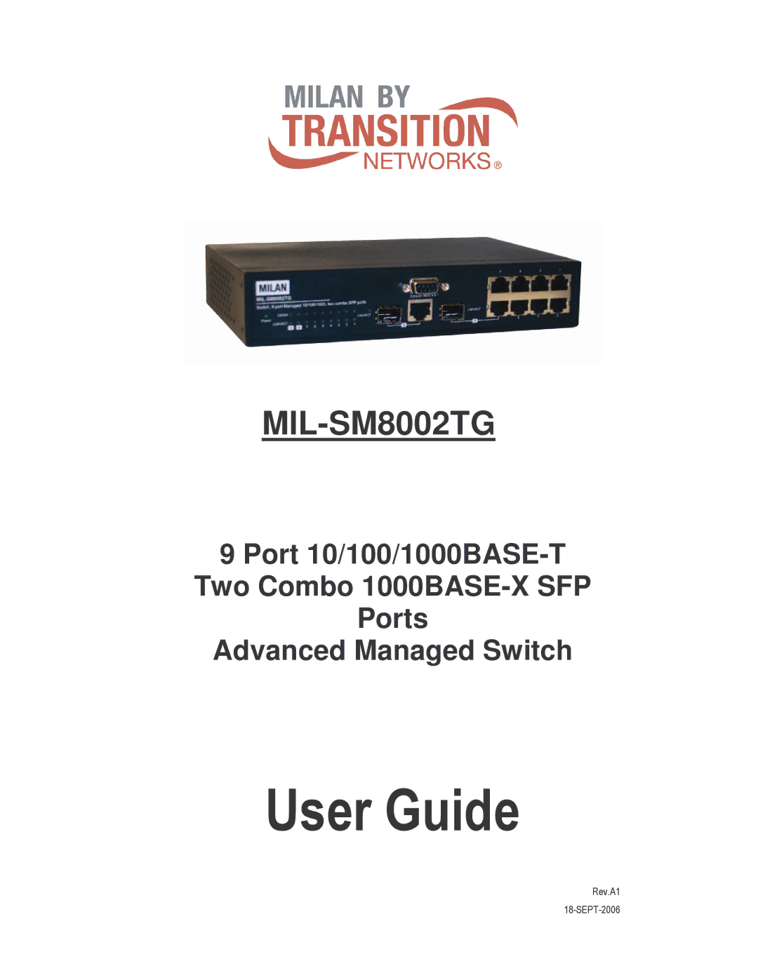 Milan Technology MIL-SM8002TG manual User Guide 