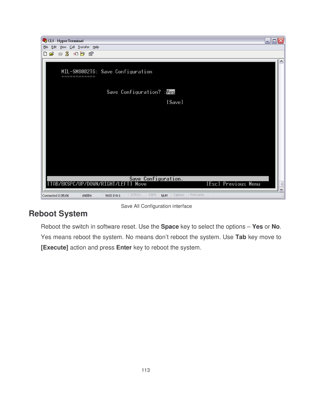 Milan Technology MIL-SM8002TG manual Reboot System 