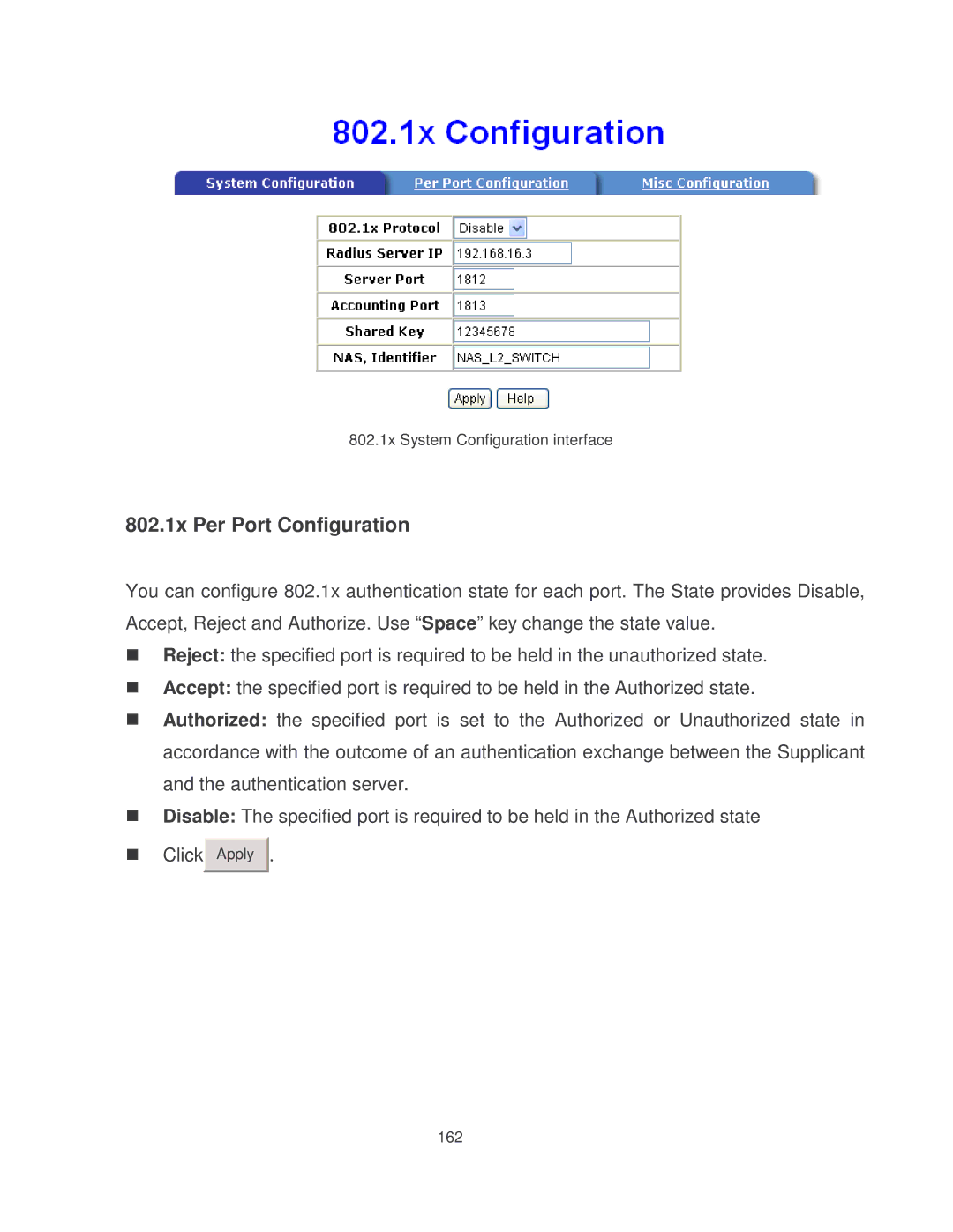 Milan Technology MIL-SM8002TG manual Apply 162 