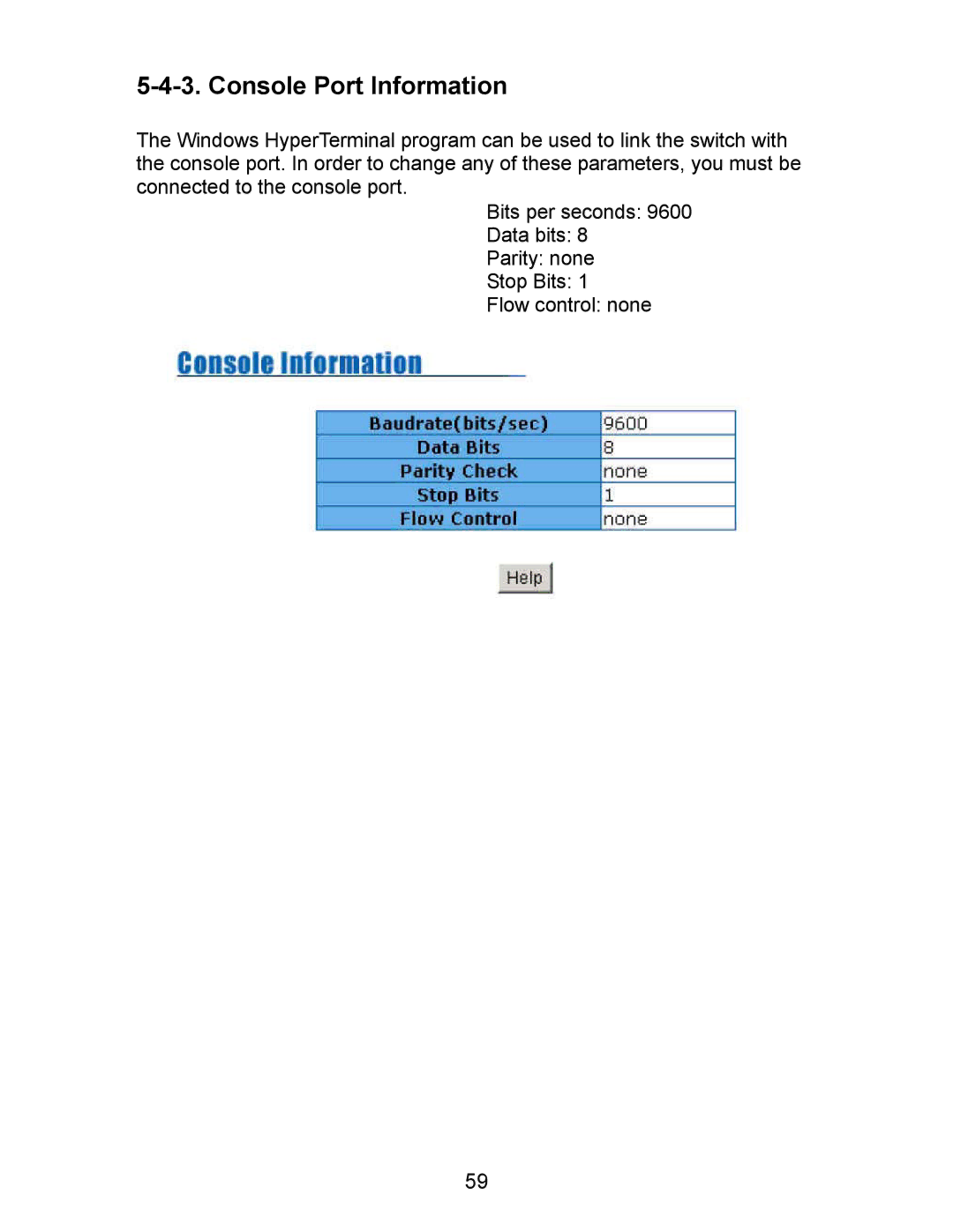 Milan Technology MIL-SM801P, MIL-SM801G, MIL-SM800P manual Console Port Information 