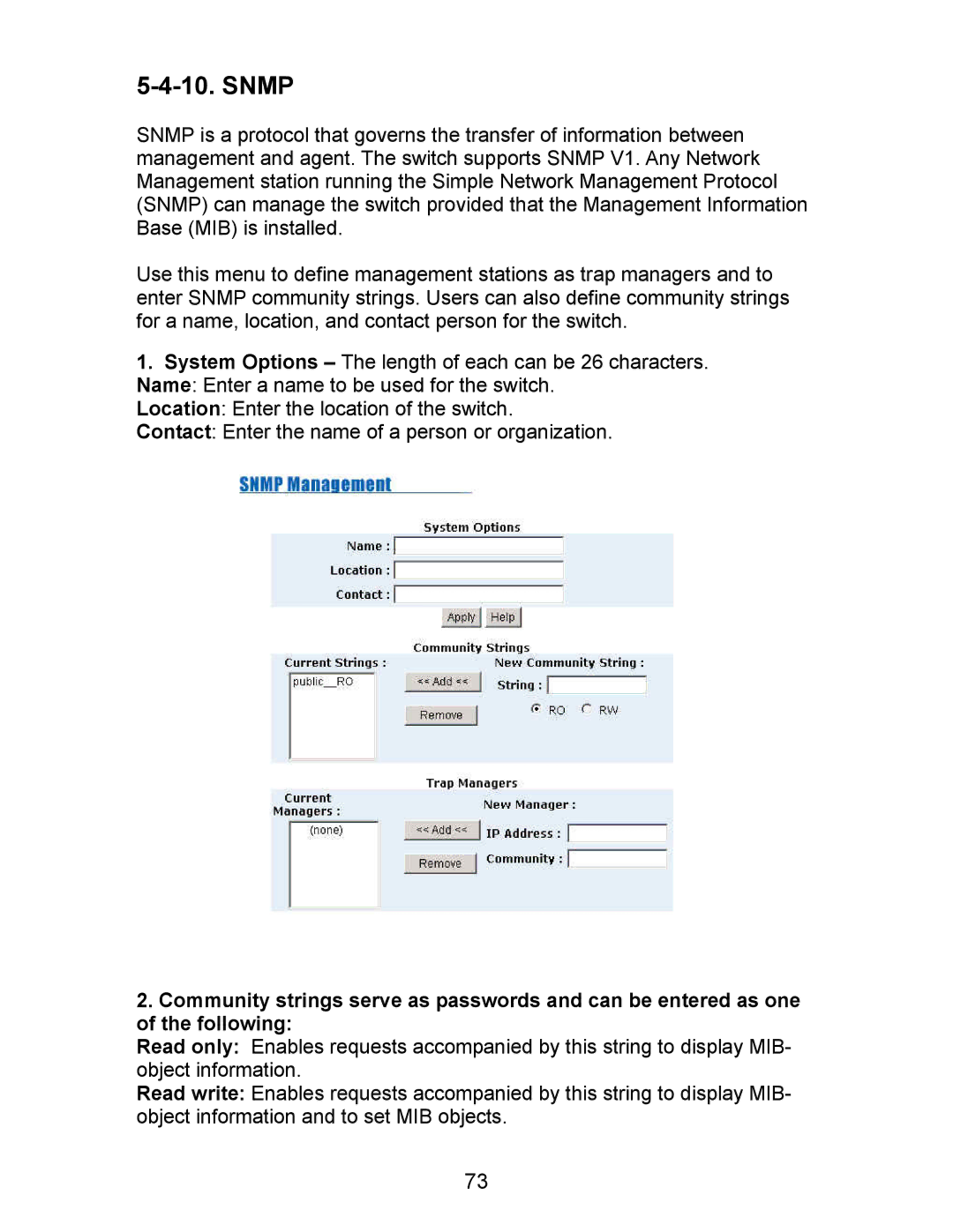 Milan Technology MIL-SM800P, MIL-SM801P, MIL-SM801G manual Snmp 