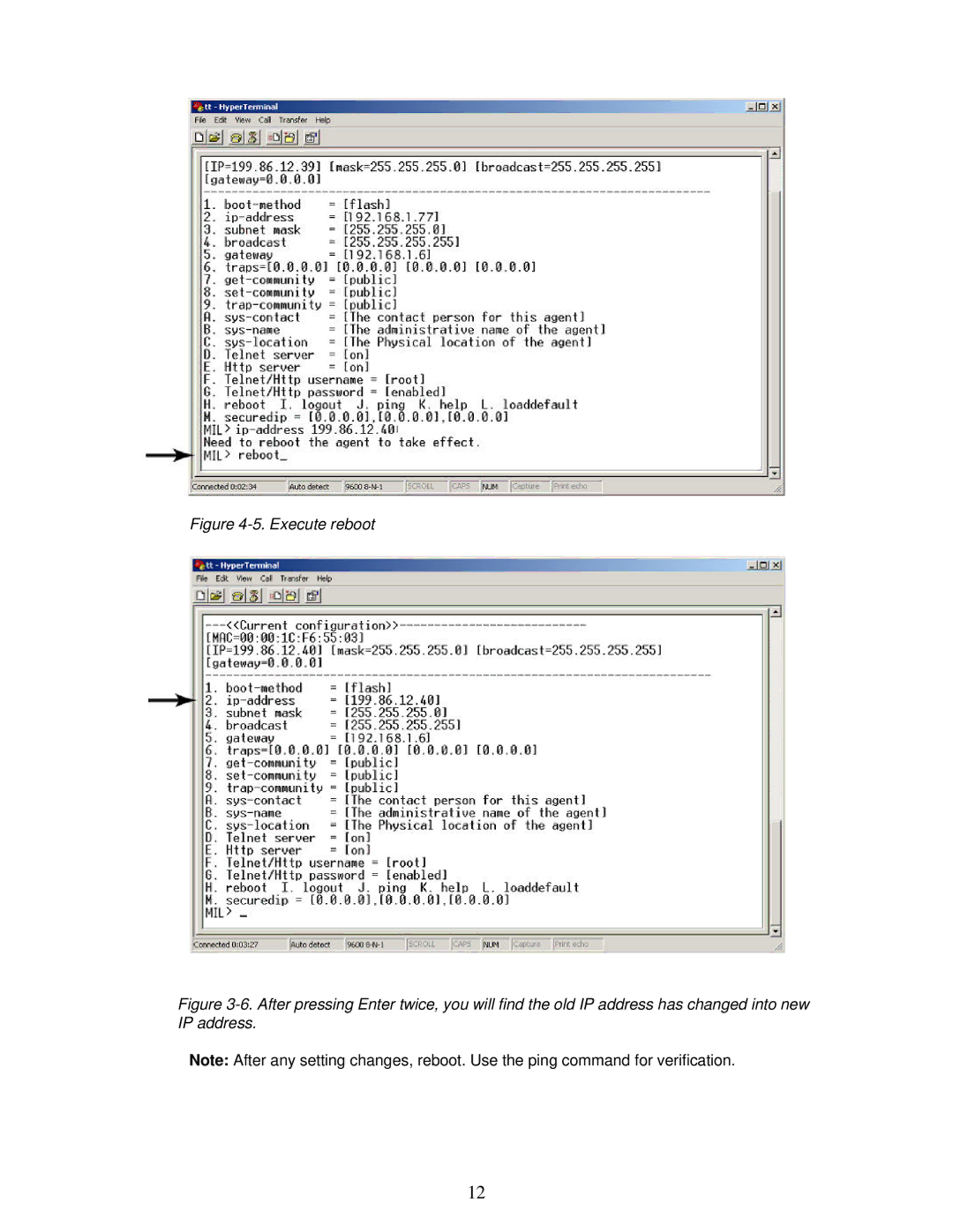 Milan Technology MIL-SM801XX manual Execute reboot 