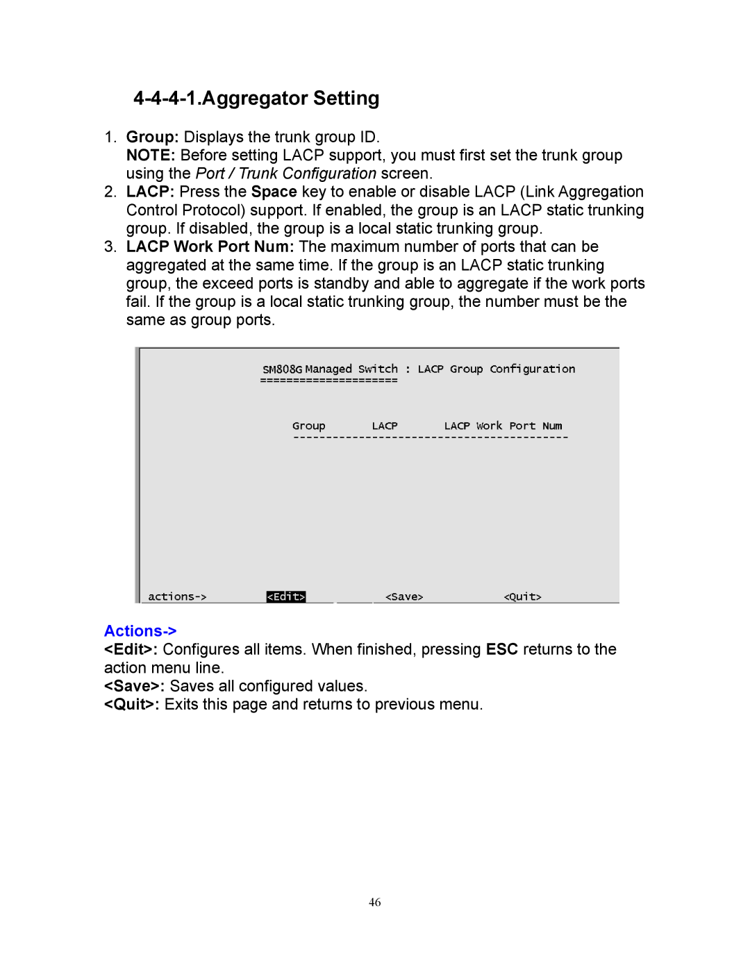 Milan Technology MIL-SM808G manual Aggregator Setting 