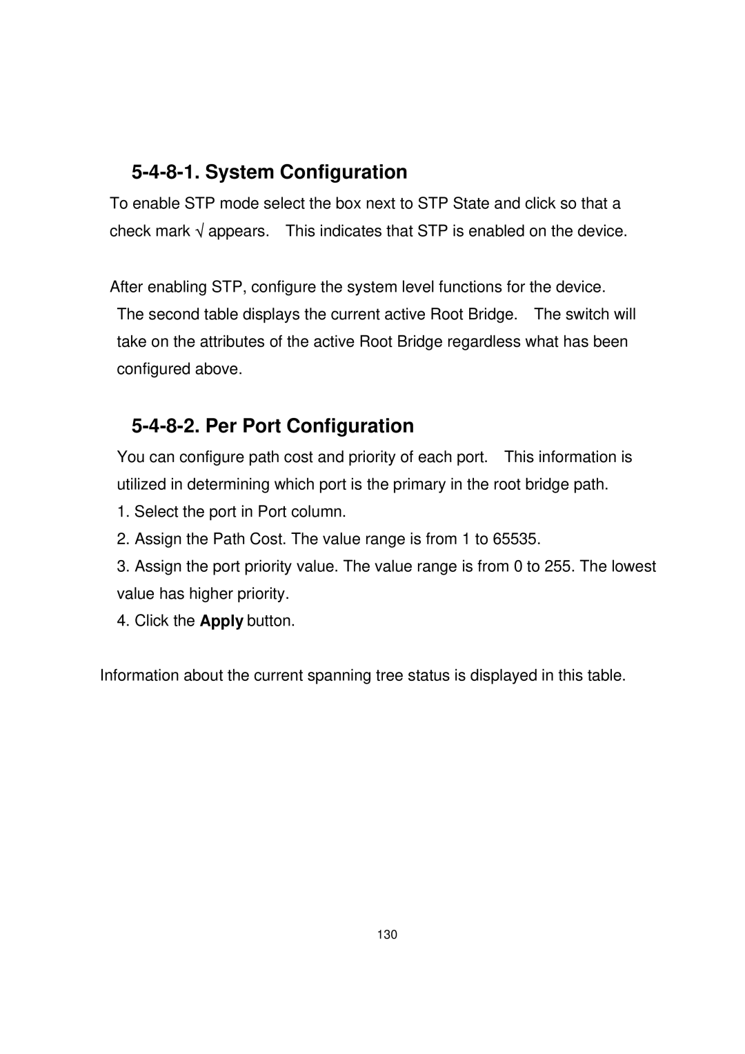 Milan Technology MIL-SME801GLX, MIL-SME801P, MIL-SME801GSX manual System Configuration, Per Port Configuration 