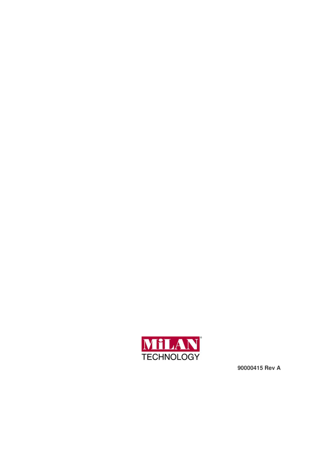 Milan Technology MIL-SME801GSX, MIL-SME801P, MIL-SME801GLX manual Rev a 