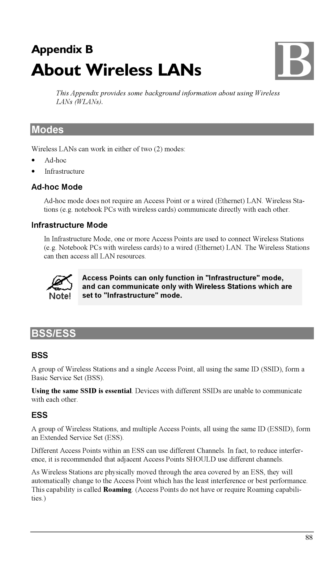 Milan Technology MIL-W0311, MIL-W1311 manual About Wireless LANs, Modes, Ad-hoc Mode, Infrastructure Mode 