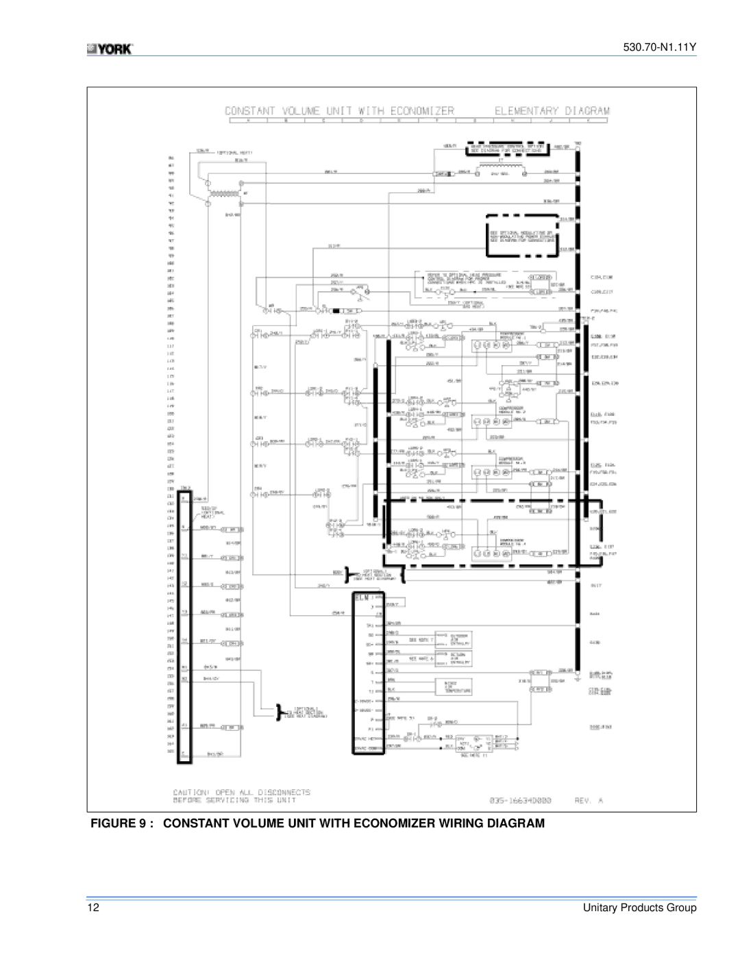 Millennium Enterprises STYLE B, Y13, Y14, STYLE C, STYLE A manual Constant Volume Unit with Economizer Wiring Diagram 