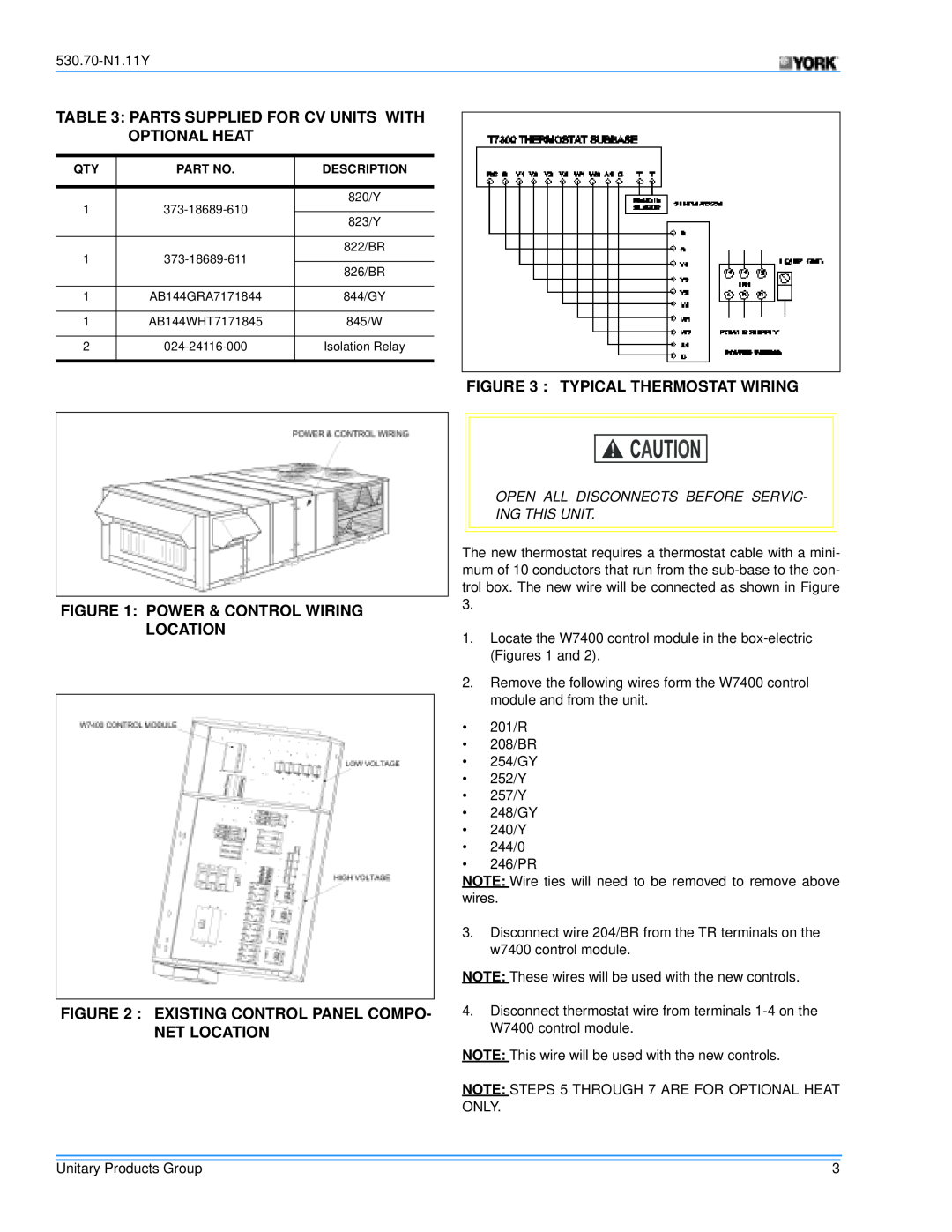 Millennium Enterprises STYLE C, Y13, Y14, STYLE B, STYLE A manual Power & Control Wiring Location, Typical Thermostat Wiring 